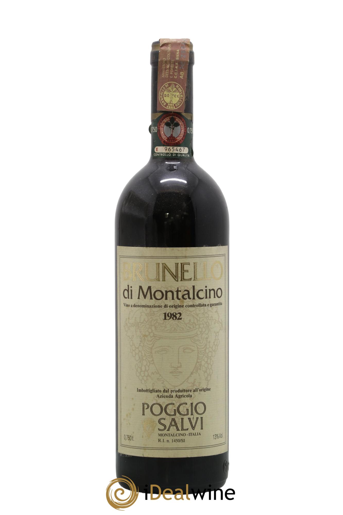 Brunello di Montalcino Poggio Salvi 1982 - Posten von 1 Flasche - 0