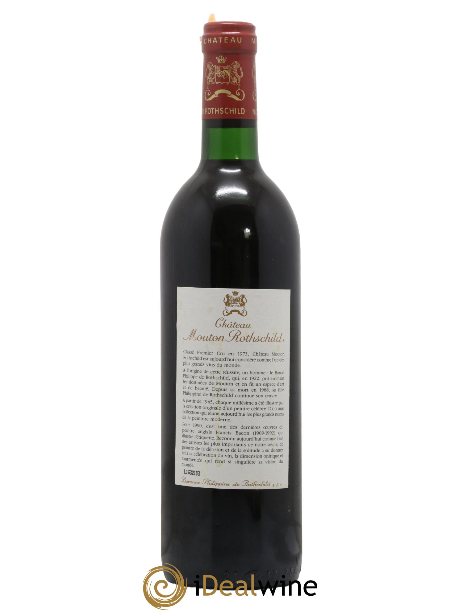 Château Mouton Rothschild 1er Grand Cru Classé 1990 - Posten von 1 Flasche - 1