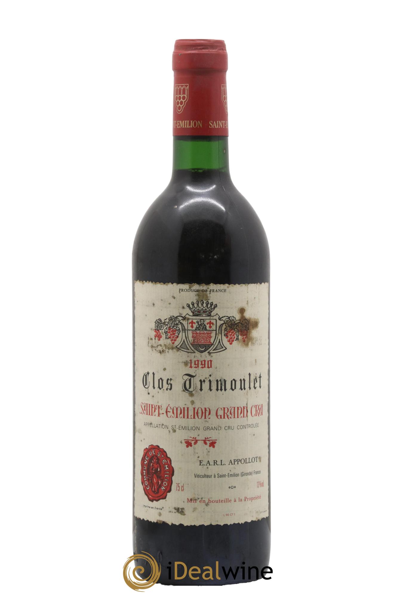 Clos Trimoulet 1990 - Posten von 1 Flasche - 0
