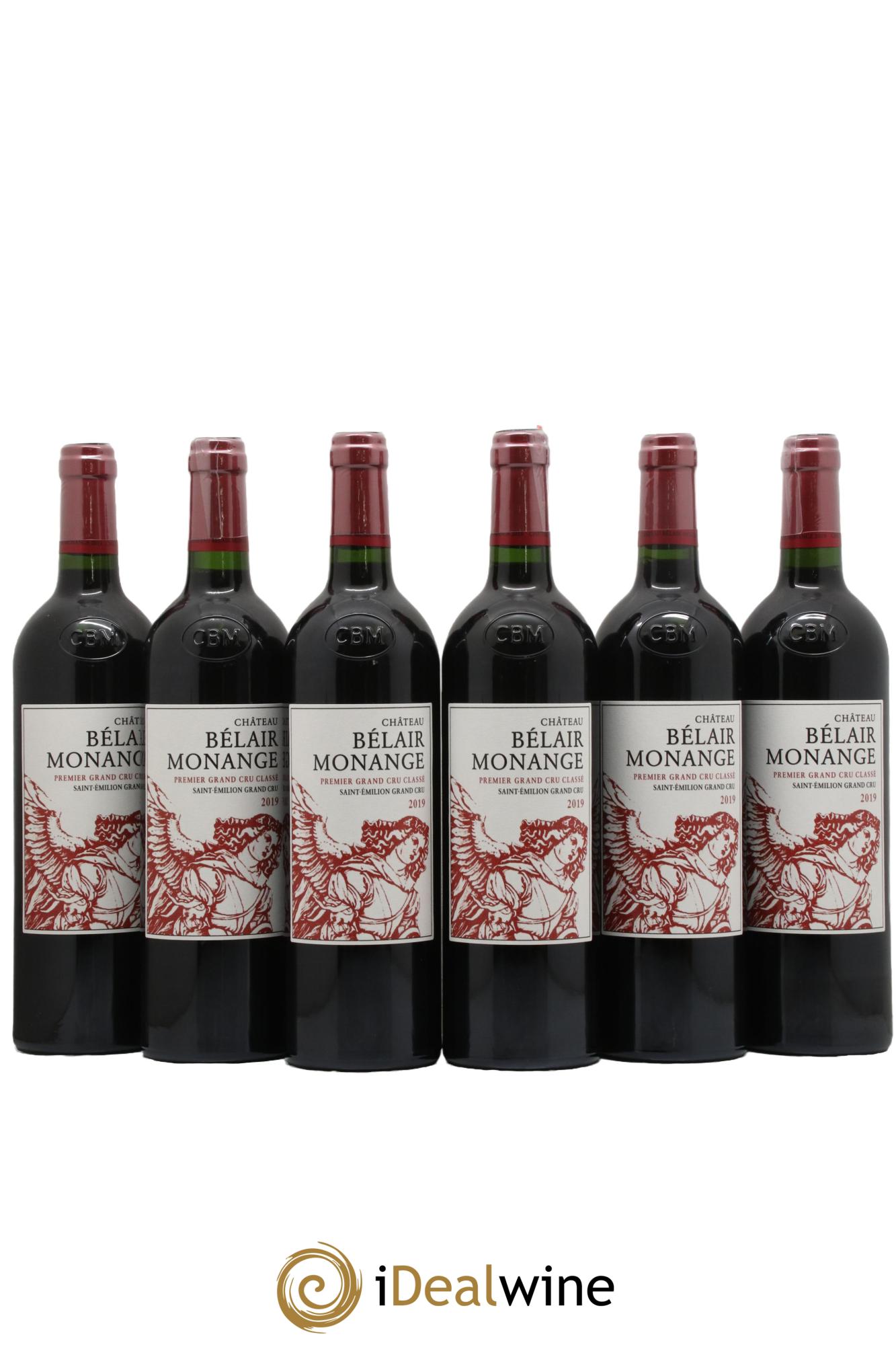 Château Belair (Belair-Monange) 1er Grand Cru Classé B 2019 - Lotto di 6 bottiglie - 0