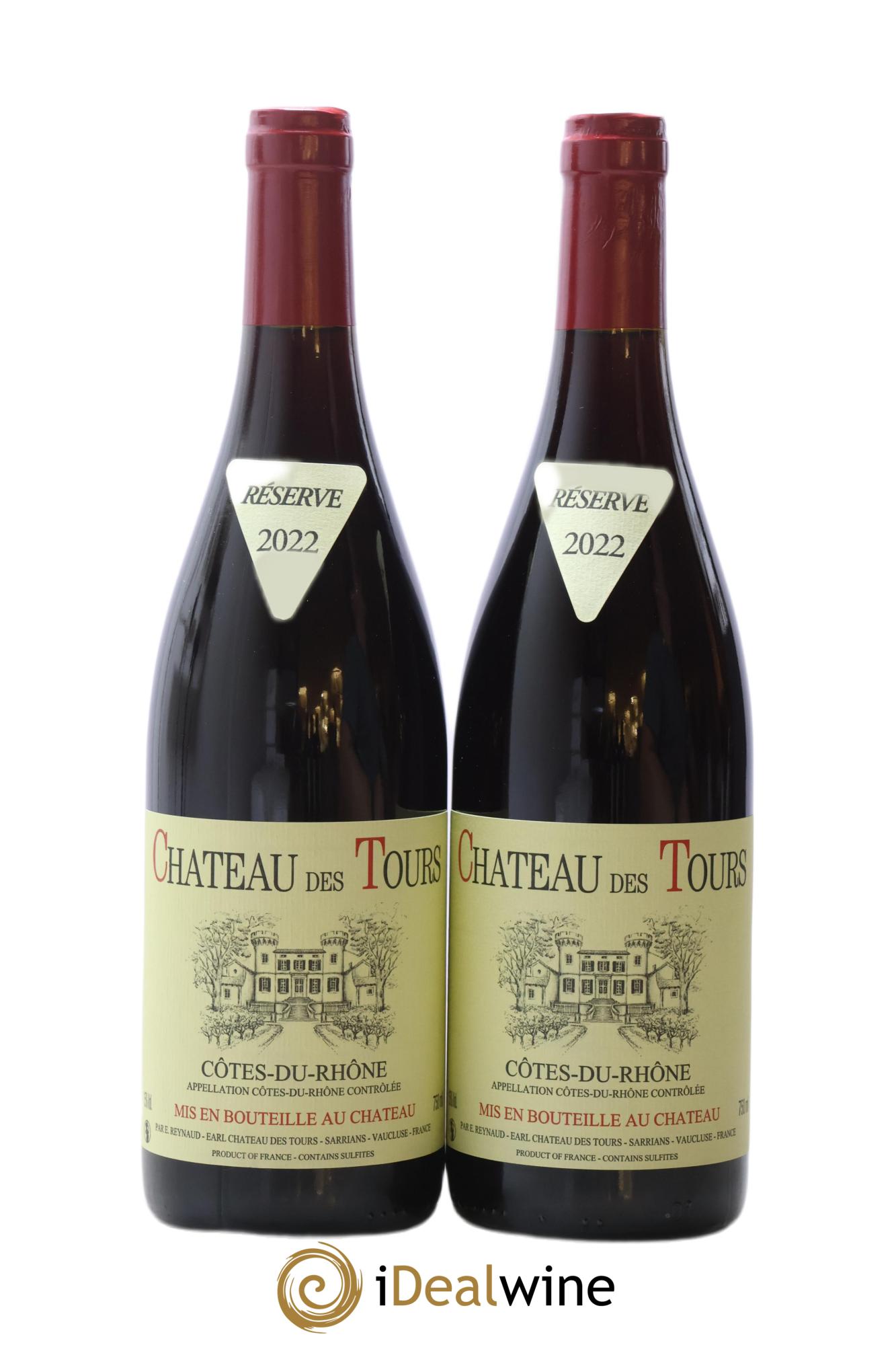 Côtes-du-Rhône Château des Tours Emmanuel Reynaud 2022 - Posten von 2 Flaschen - 0