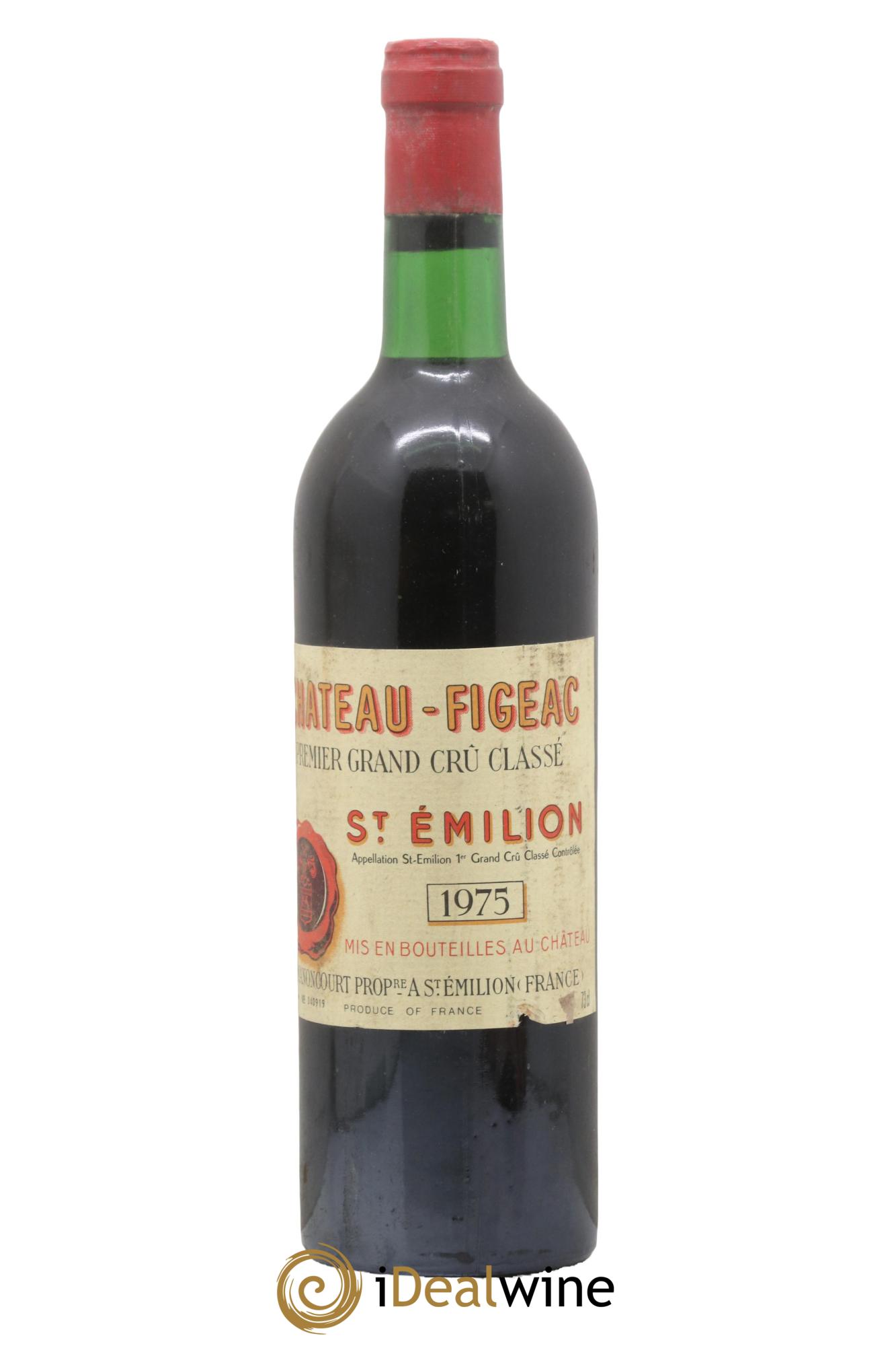 Château Figeac 1er Grand Cru Classé A 1975 - Lot de 1 bouteille - 0