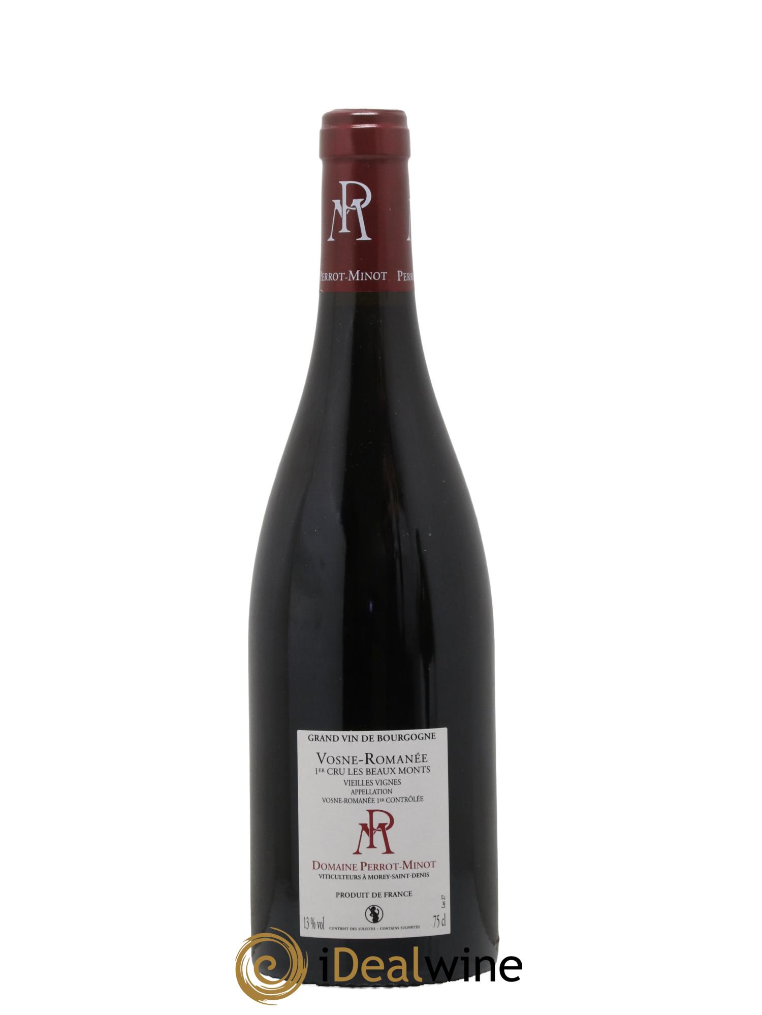 Vosne-Romanée 1er Cru Les Beaux-Monts Vieilles Vignes Perrot-Minot  2018 - Lotto di 1 bottiglia - 1