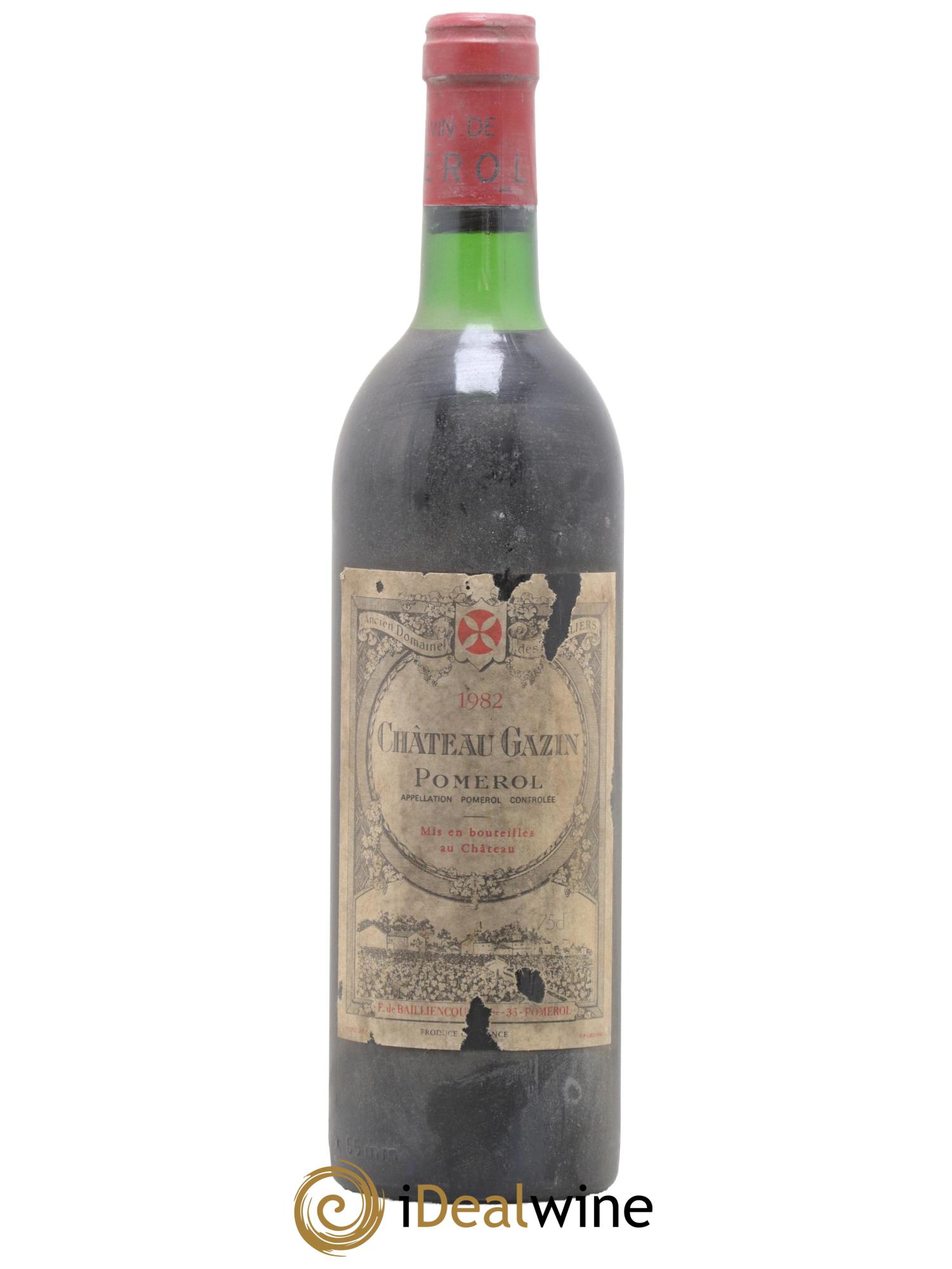 Château Gazin 1982 - Lot de 1 bouteille - 0