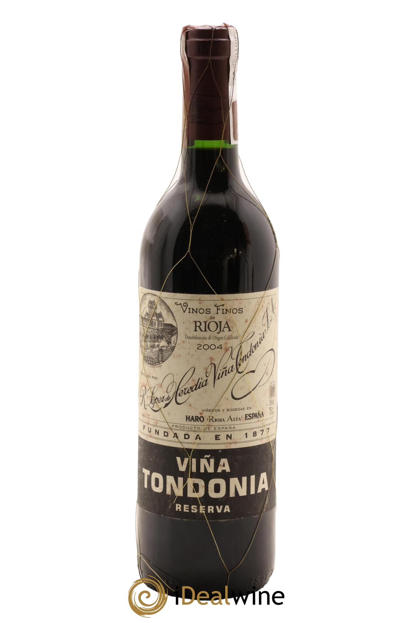 Rioja DOCA Reserva Vina Tondonia R. Lopez de Heredia 2004 - Lot of 1 bottle - 0