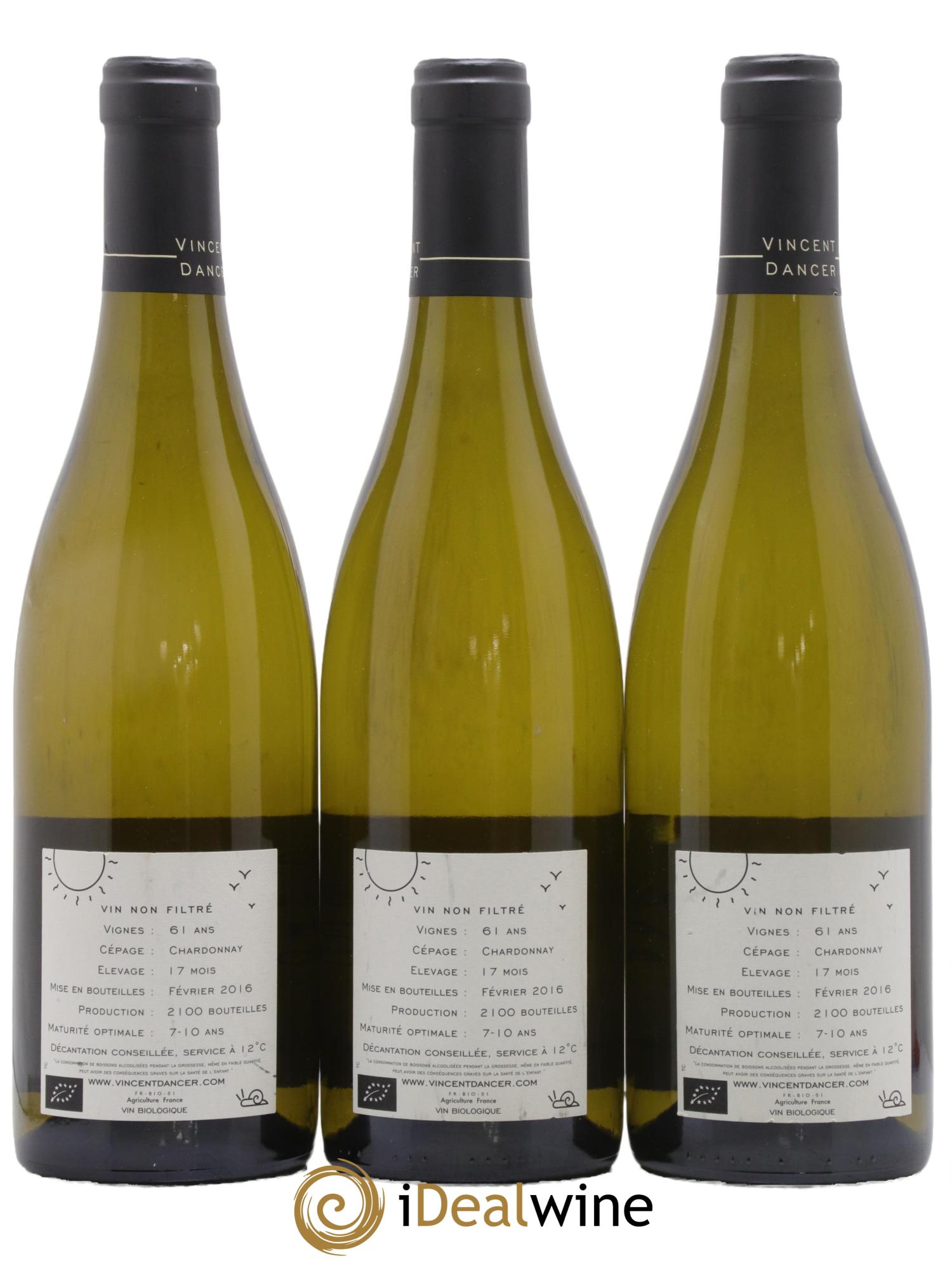 Chassagne-Montrachet 1er Cru (Morgeot) Tête du Clos Vincent Dancer 2014 - Posten von 3 Flaschen - 1