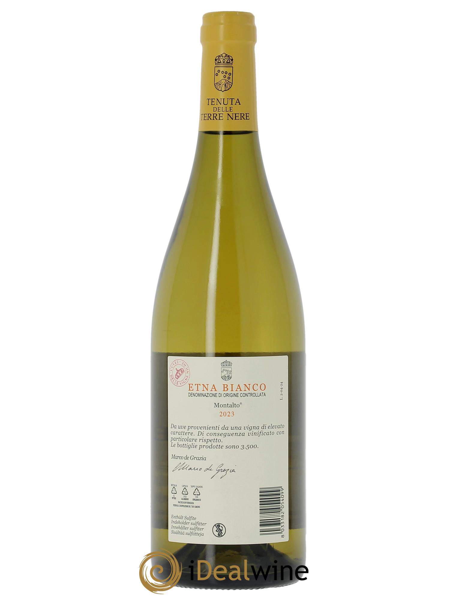 Etna Bianco DOC Tenuta delle Terre Nere Montalto  2023 - Lot of 1 bottle - 1