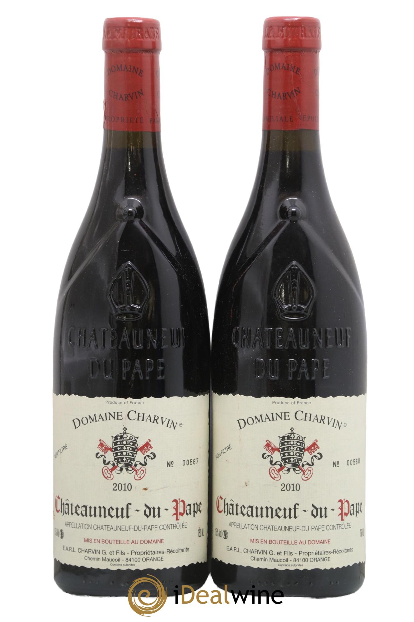Châteauneuf-du-Pape Charvin (Domaine) 2010 - Lot de 2 bouteilles - 0