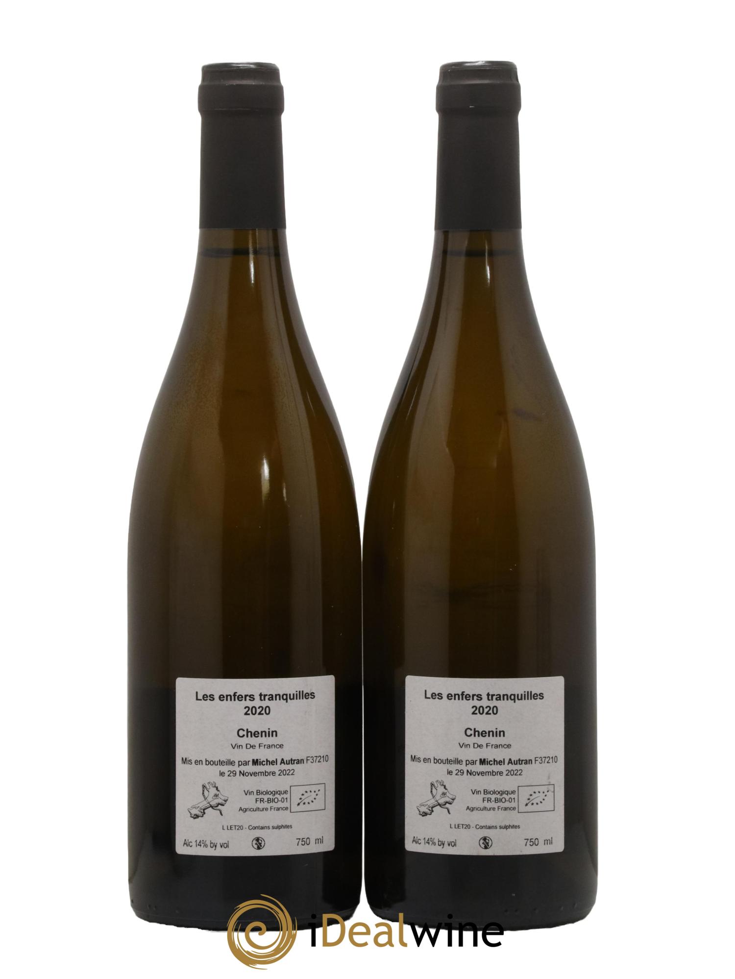 Vin de France Les Enfers Tranquilles Michel Autran 2020 - Lot de 2 bouteilles - 1
