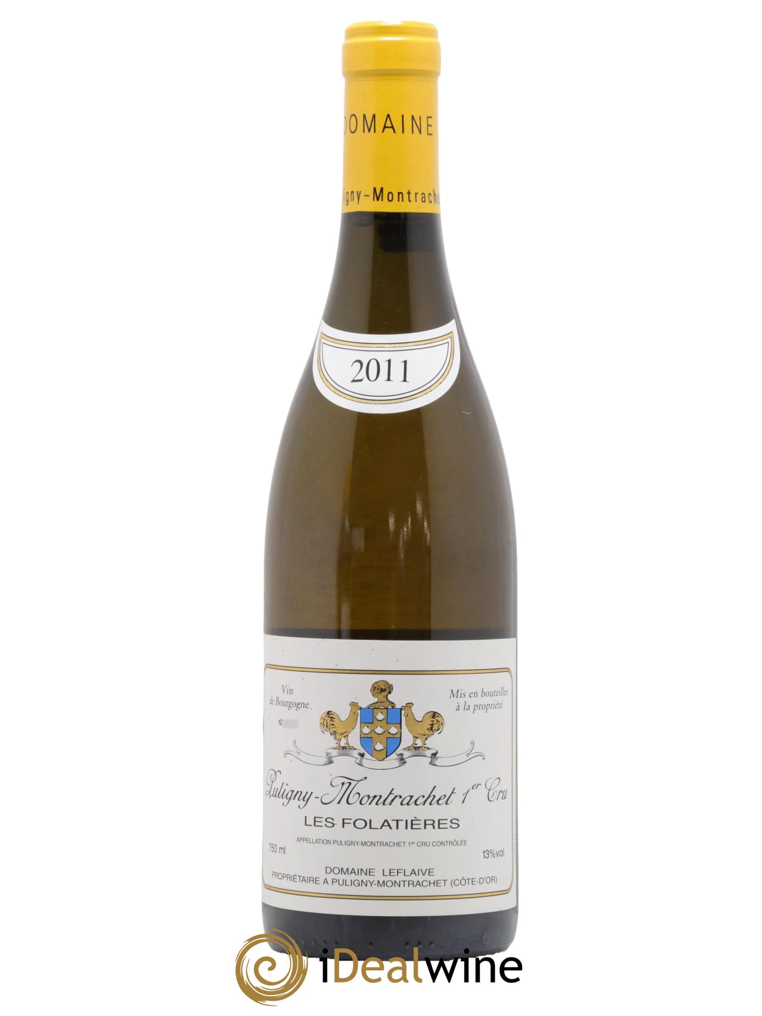 Puligny-Montrachet 1er Cru Les Folatières Leflaive (Domaine) 2011 - Lot de 1 bouteille - 0