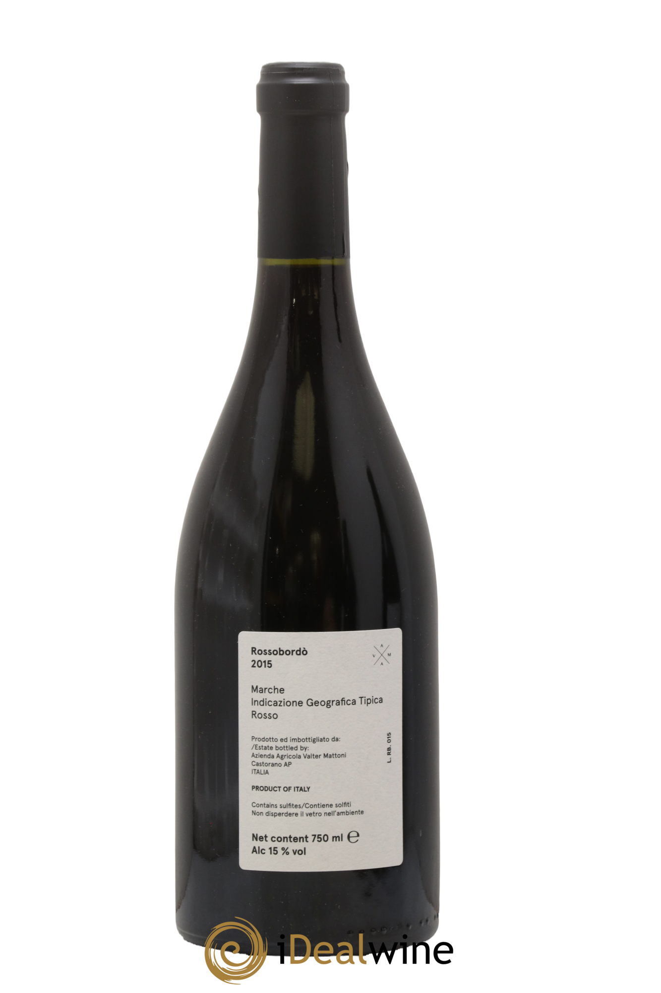Italie IGT Marche - Rossobordo - Valter Mattoni 2015 - Lot of 1 bottle - 1