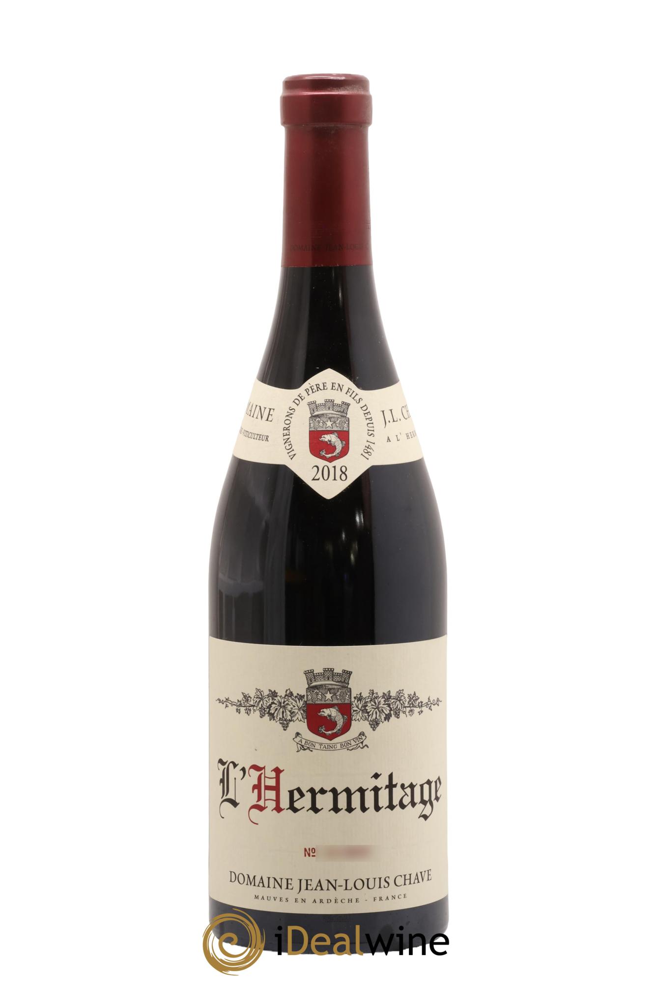Hermitage Jean-Louis Chave 2018 - Lot de 1 bouteille - 0