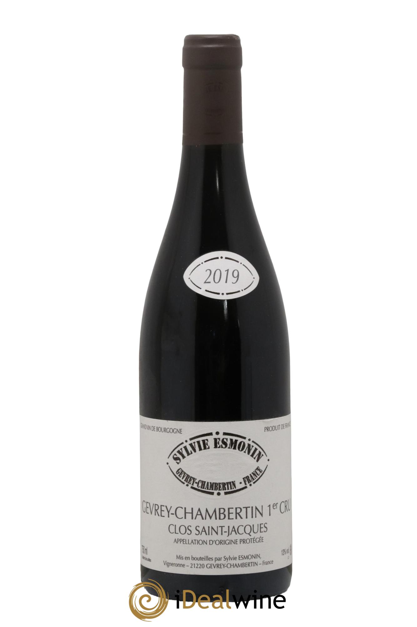 Gevrey-Chambertin 1er Cru Clos Saint Jacques Sylvie Esmonin 2019 - Lot de 1 bouteille - 0