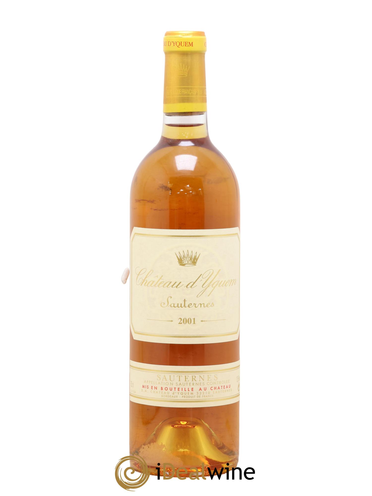 Château d' Yquem 1er Cru Classé Supérieur 2001 - Lot de 1 bouteille - 0