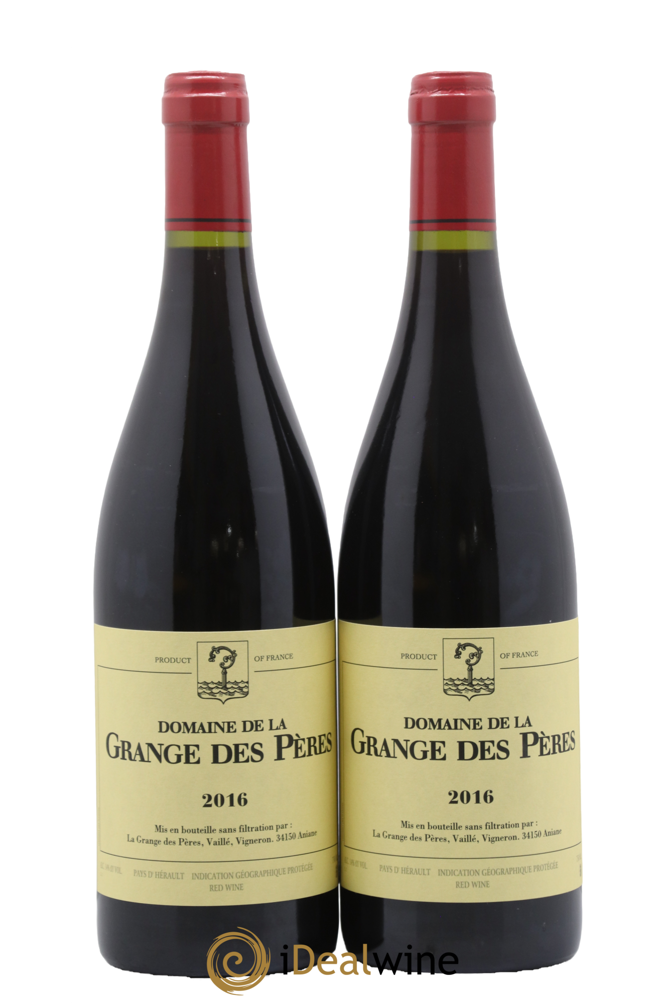 Pays d'Hérault Grange des Pères Laurent Vaillé 2016 - Lot de 2 bouteilles - 0