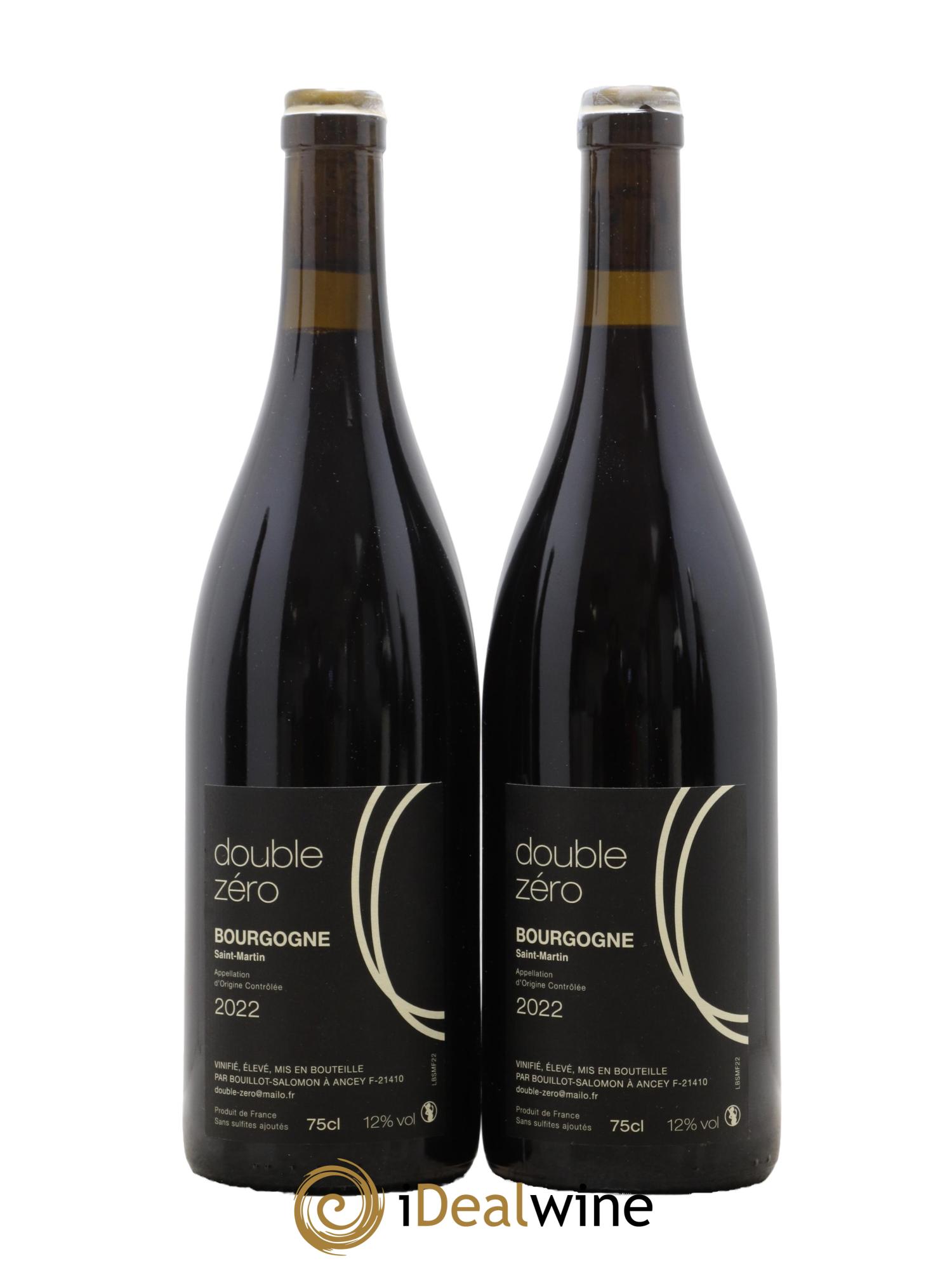 Bourgogne Saint-Martin Double Zéro 2022 - Lot de 2 bouteilles - 0