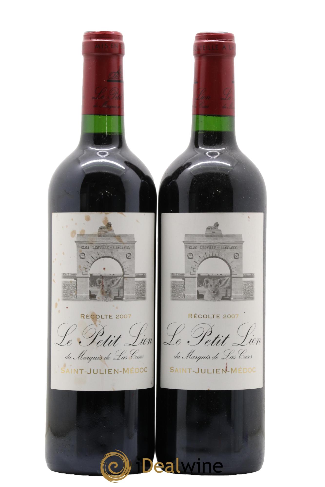 Le Petit Lion du Marquis de Las Cases Second Vin 2007 - Lot de 2 bouteilles - 0