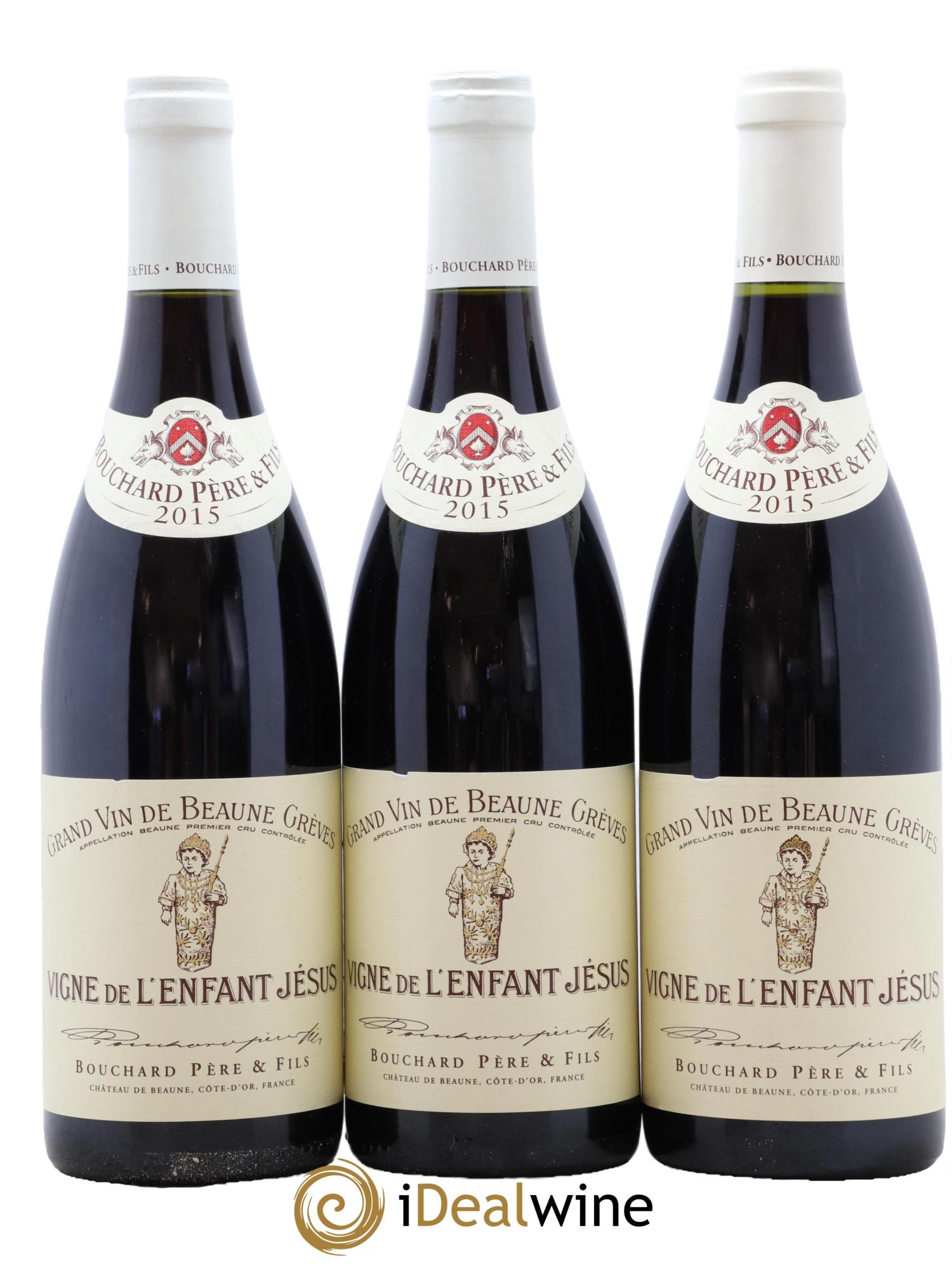 Beaune 1er Cru Grèves - Vigne de l'Enfant Jésus Bouchard Père & Fils 2015 - Lot de 3 bouteilles - 0