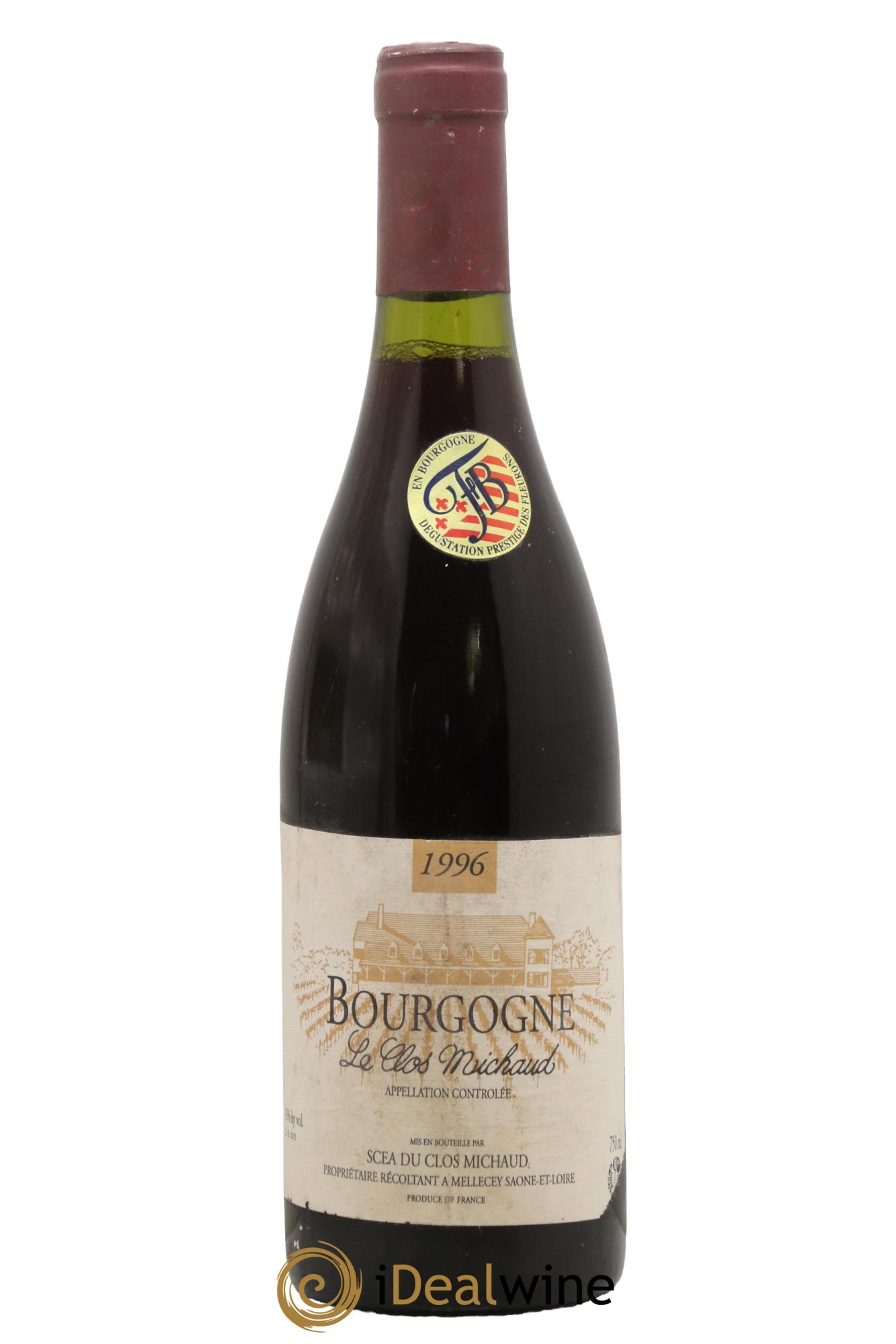 Bourgogne Le Clos Michaud 1996 - Lot de 1 bouteille - 0