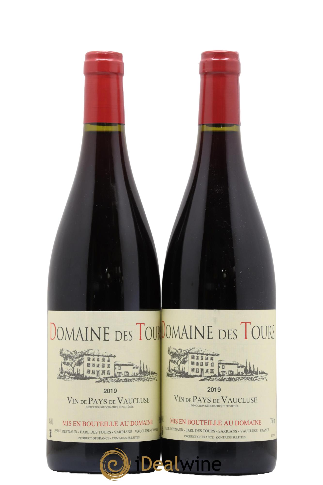 Vaucluse (Vin de Pays de Vaucluse) Domaine des Tours Emmanuel Reynaud 2019 - Lot de 2 bouteilles - 0
