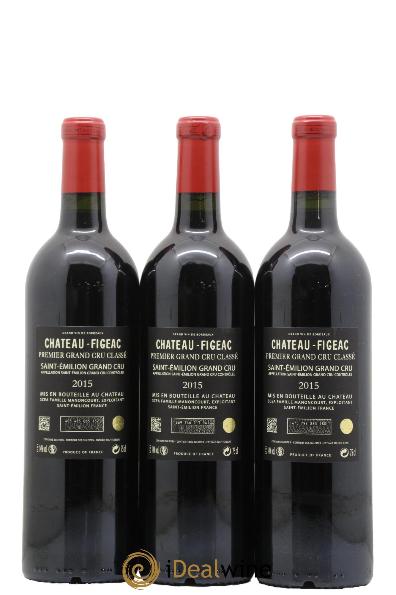 Château Figeac 1er Grand Cru Classé A 2015 - Lot of 6 bottles - 4