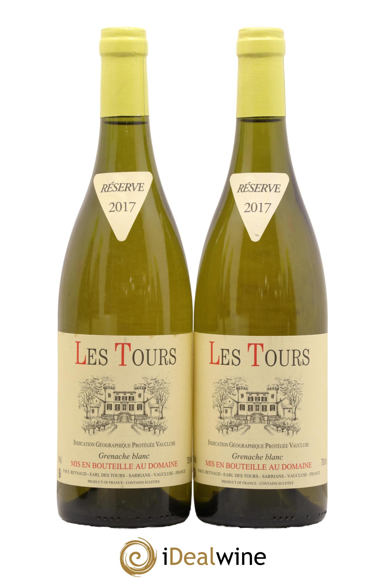 Vaucluse (Vin de Pays de Vaucluse) Les Tours Grenache Blanc Emmanuel Reynaud 2017 - Lot de 2 bouteilles - 0