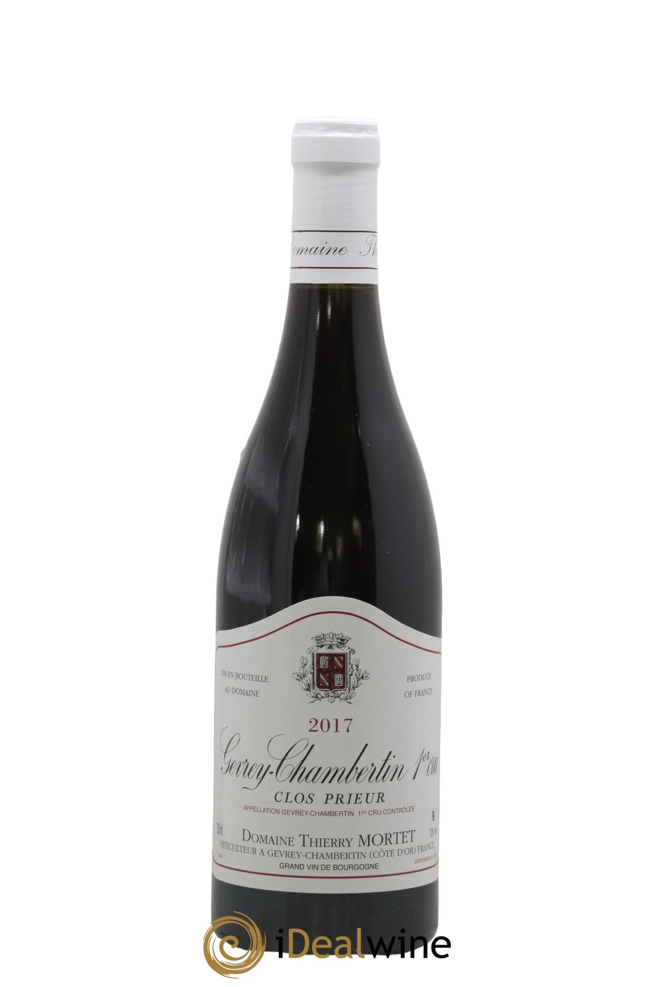 Gevrey-Chambertin 1er Cru Clos Prieur Thierry Mortet 2017 - Lot de 1 bouteille - 0