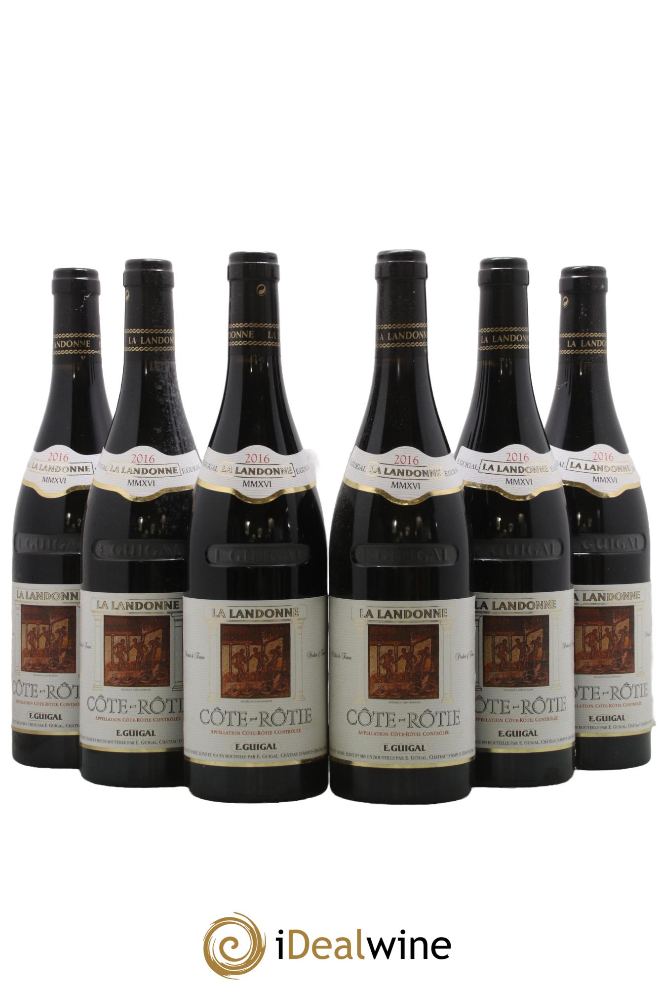 Côte-Rôtie La Landonne Guigal 2016 - Lot of 6 bottles - 0