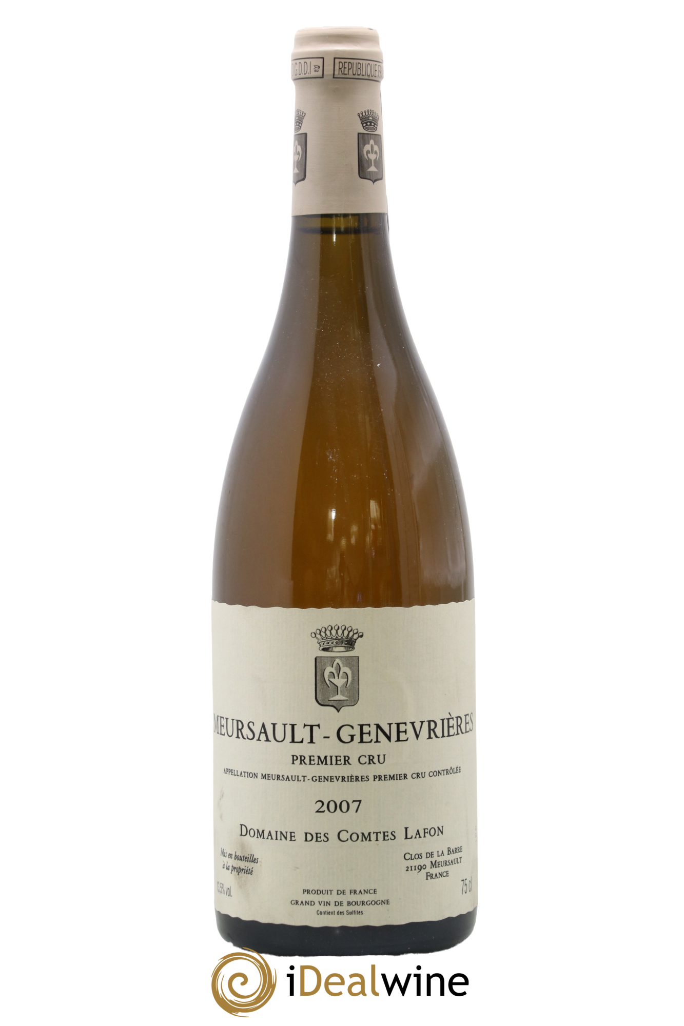 Meursault 1er Cru Genevrières Comtes Lafon (Domaine des) 2007 - Lot de 1 bouteille - 0