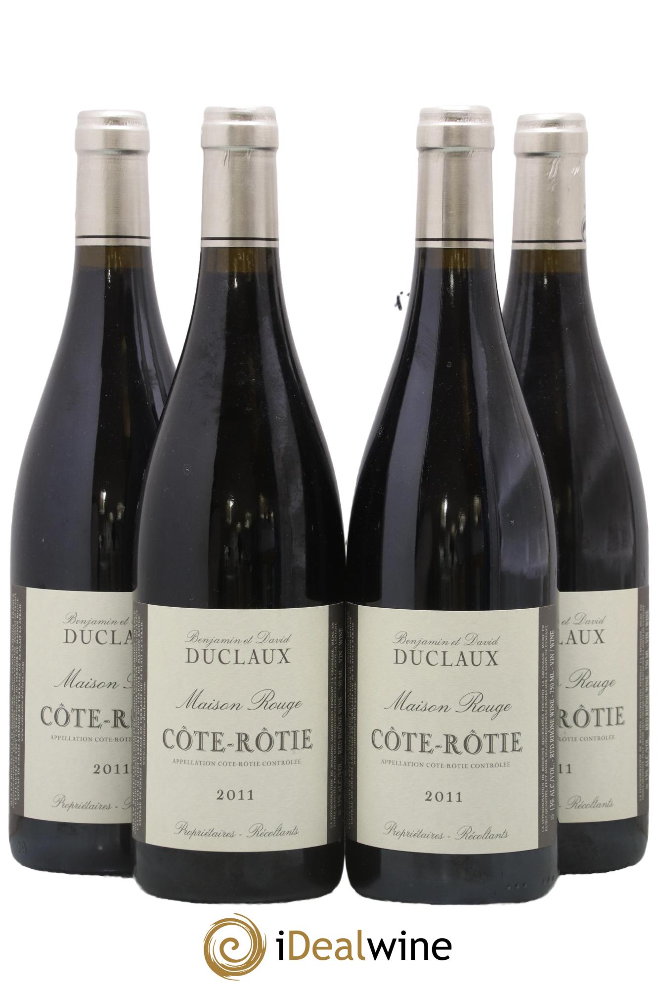 Côte-Rôtie Maison Rouge Domaine Duclaux 2011 - Lot de 4 bouteilles - 0