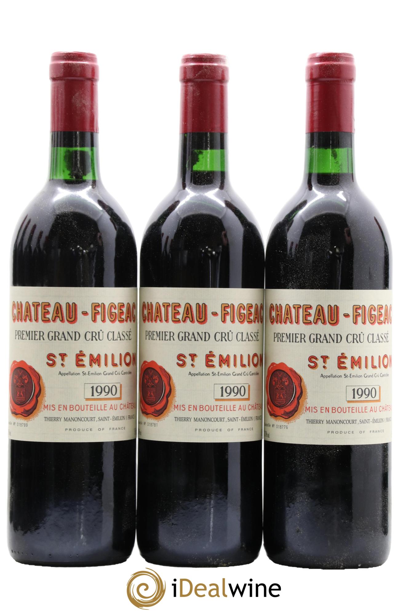 Château Figeac 1er Grand Cru Classé A 1990 - Lot de 12 bouteilles - 3