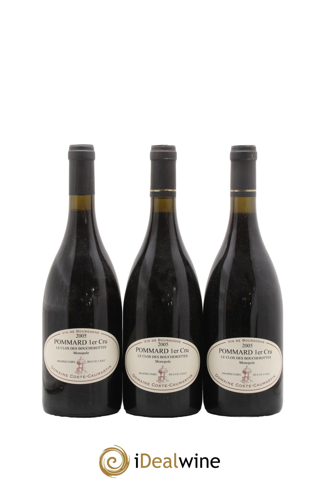 Pommard 1er Cru Clos des Boucherottes Coste-Caumartin 2005 - Posten von 3 Flaschen - 0