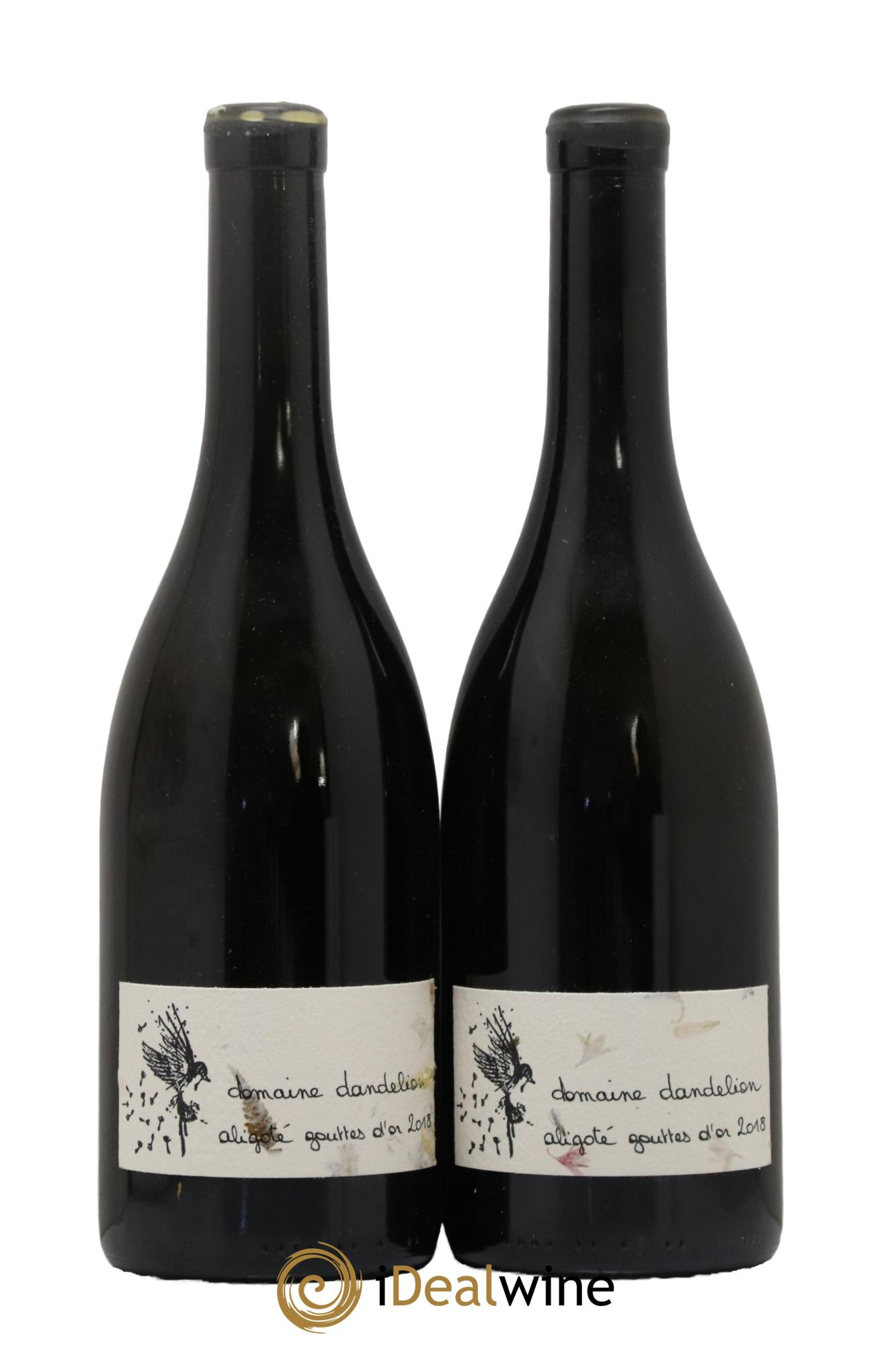 Bourgogne Aligoté Gouttes d'Or Dandelion (Domaine) 2018 - Lot de 2 bouteilles - 0