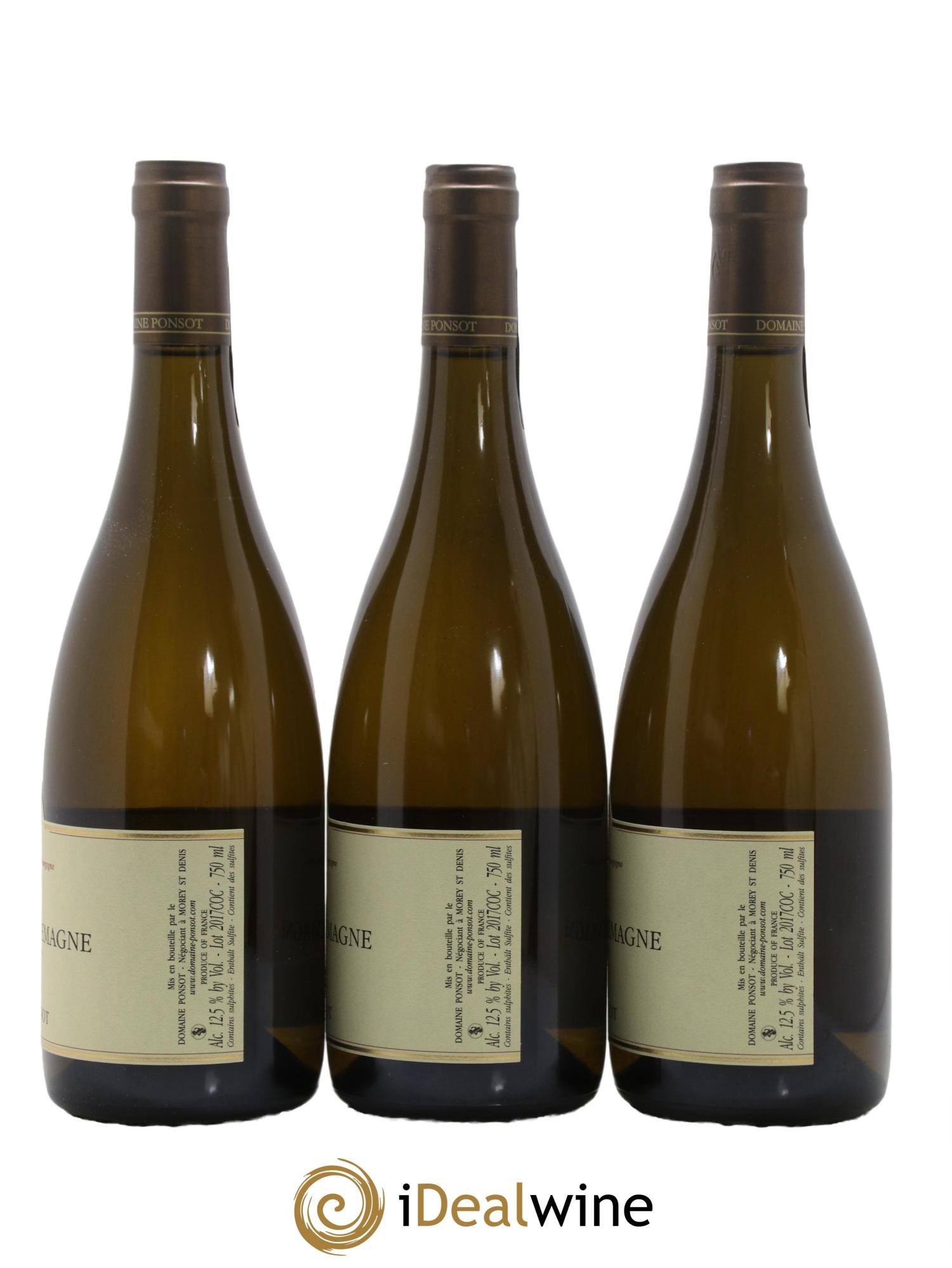 Corton-Charlemagne Grand Cru Ponsot (Domaine) 2017 - Lot de 6 bouteilles - 6