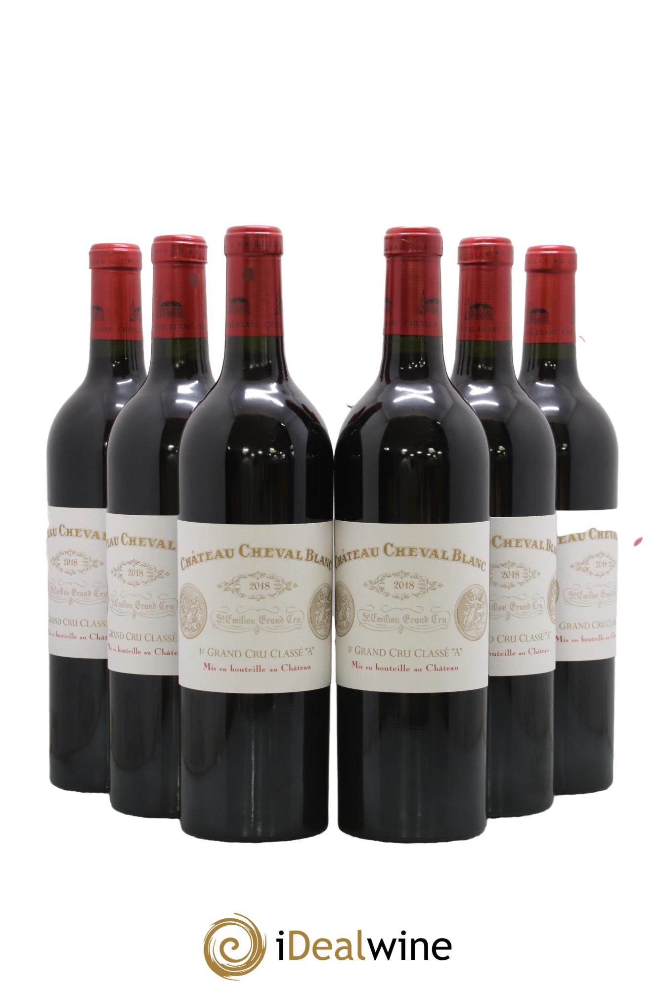 Château Cheval Blanc 1er Grand Cru Classé A 2018 - Lot de 6 bouteilles - 0