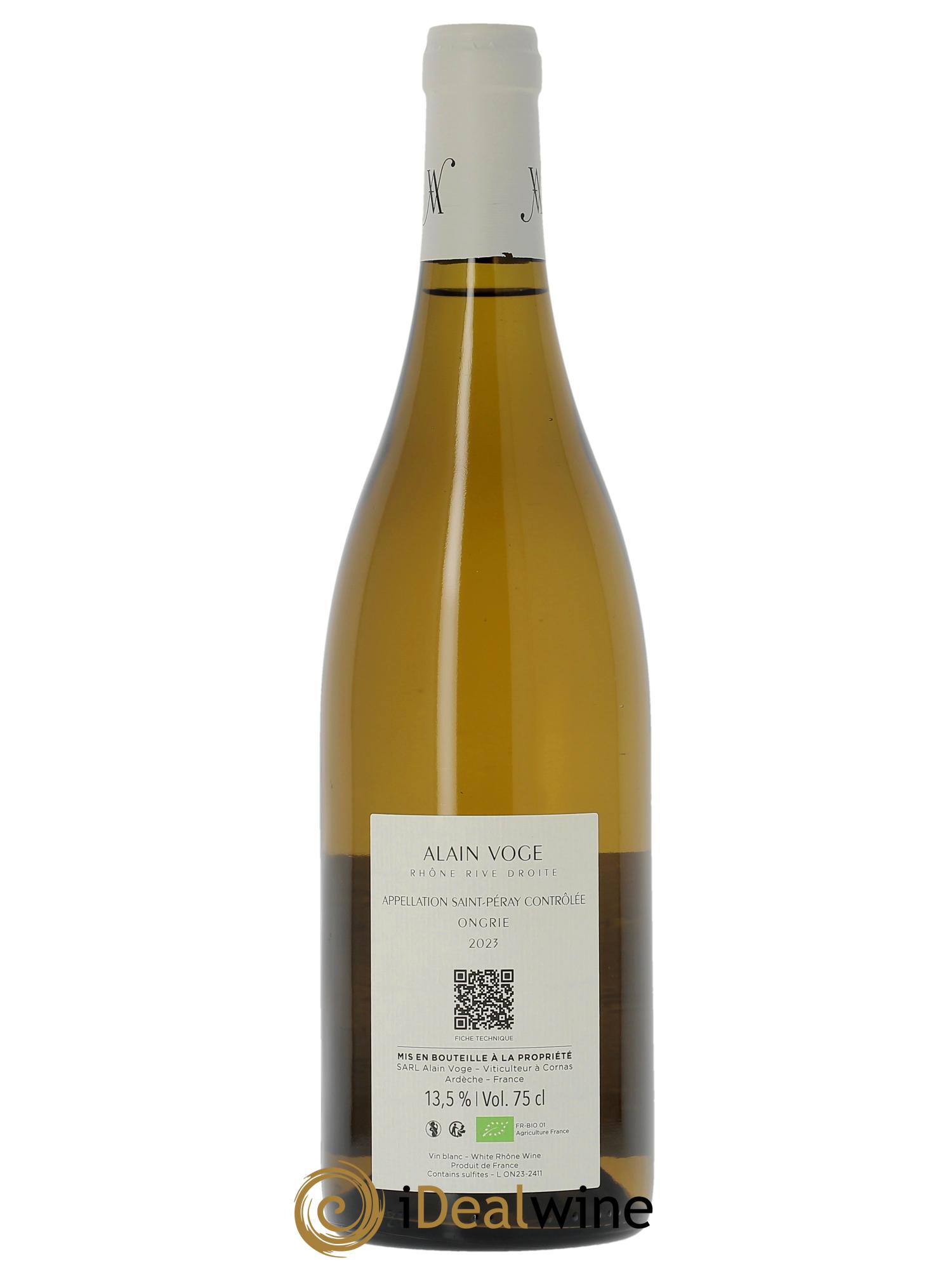 Saint-Péray Ongrie Alain Voge (Domaine)  2023 - Posten von 1 Flasche - 1