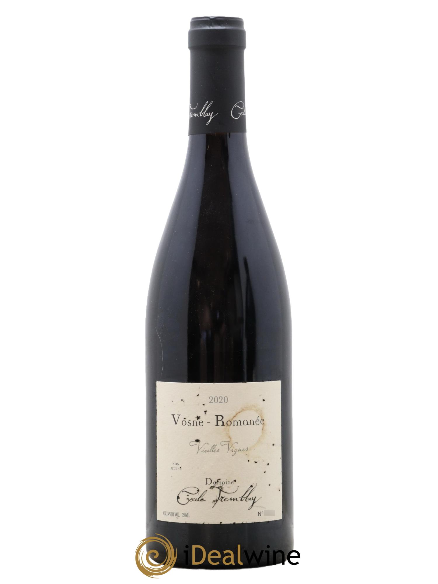 Vosne-Romanée Vieilles Vignes Cécile Tremblay 2020 - Lot de 1 bouteille - 0
