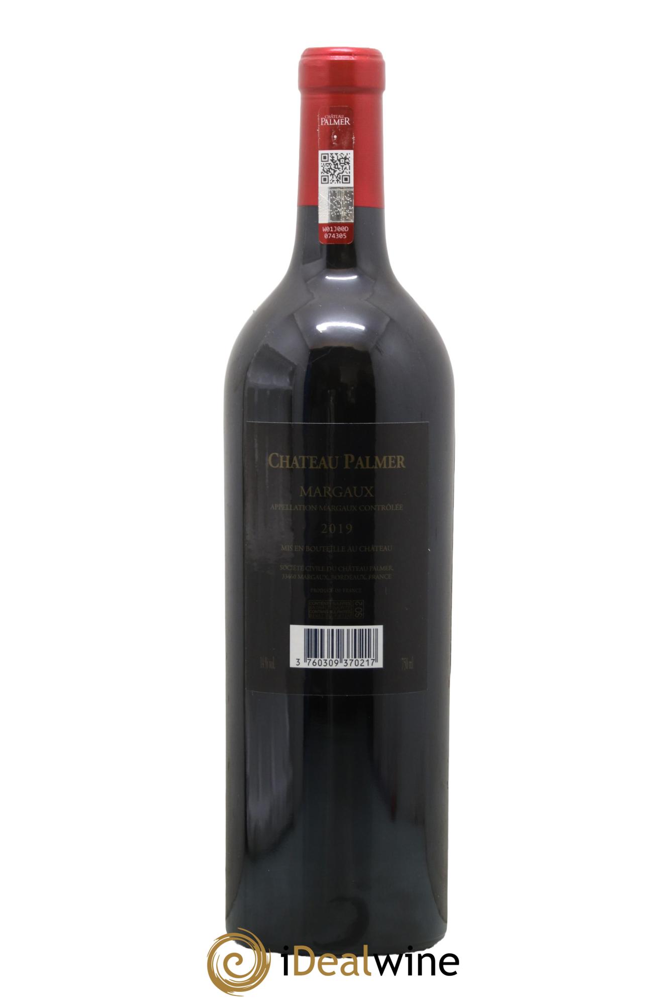 Château Palmer 3ème Grand Cru Classé 2019 - Lot de 1 bouteille - 1