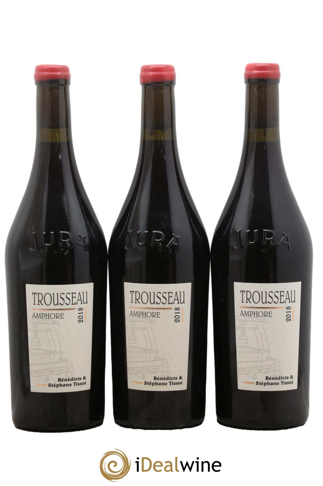 Arbois Trousseau Amphore Bénédicte et Stéphane Tissot 2018 - Posten von 3 Flaschen - 0
