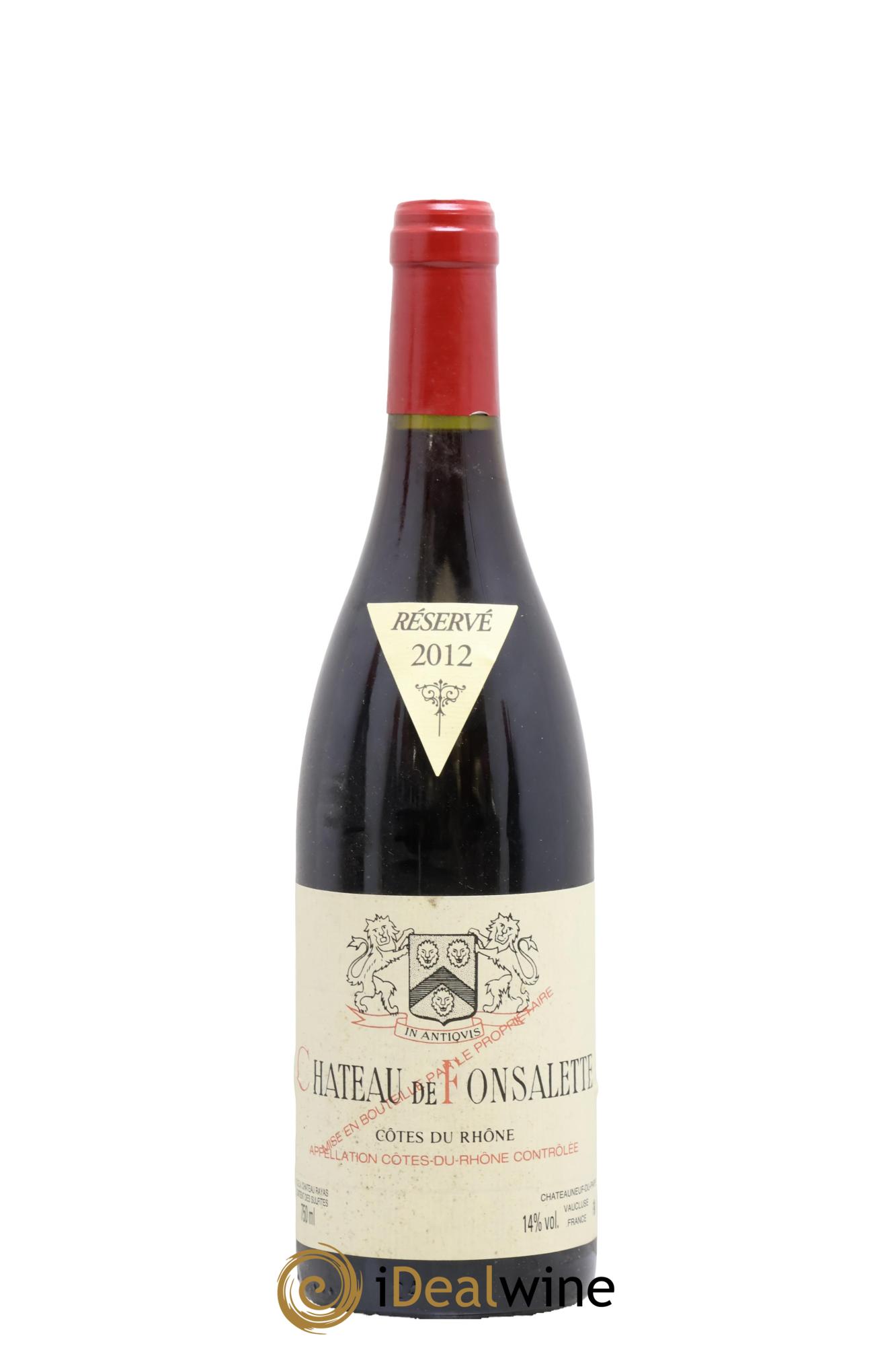 Côtes-du-Rhône Château de Fonsalette Emmanuel Reynaud 2012 - Lot of 1 bottle - 0