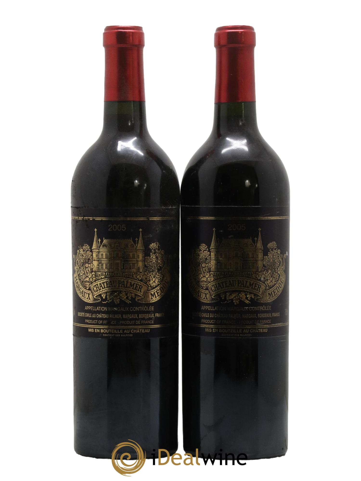 Château Palmer 3ème Grand Cru Classé 2005 - Lot de 2 bouteilles - 0