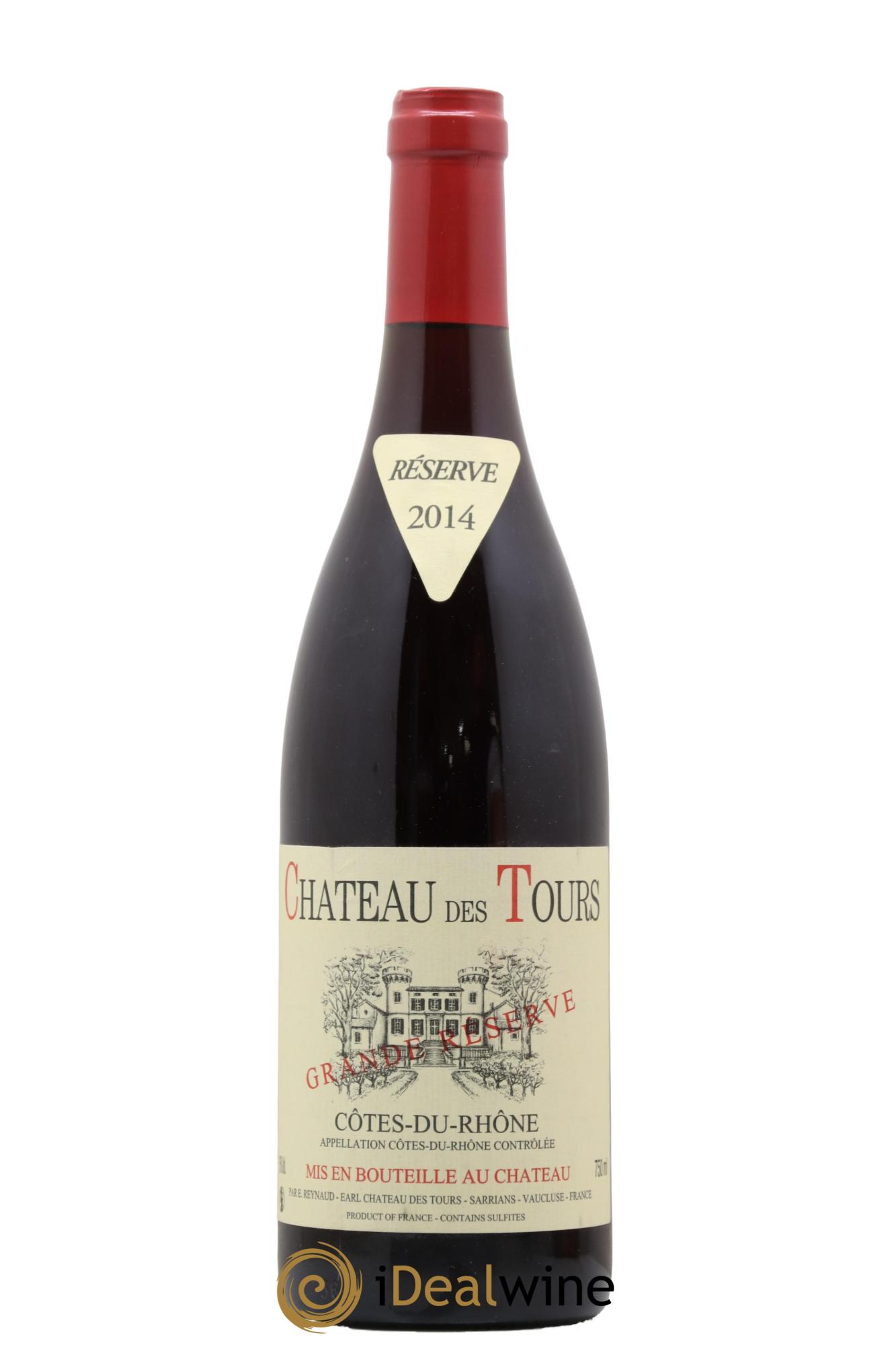 Côtes-du-Rhône Château des Tours Grande Réserve Emmanuel Reynaud 2014 - Lot de 1 bouteille - 0