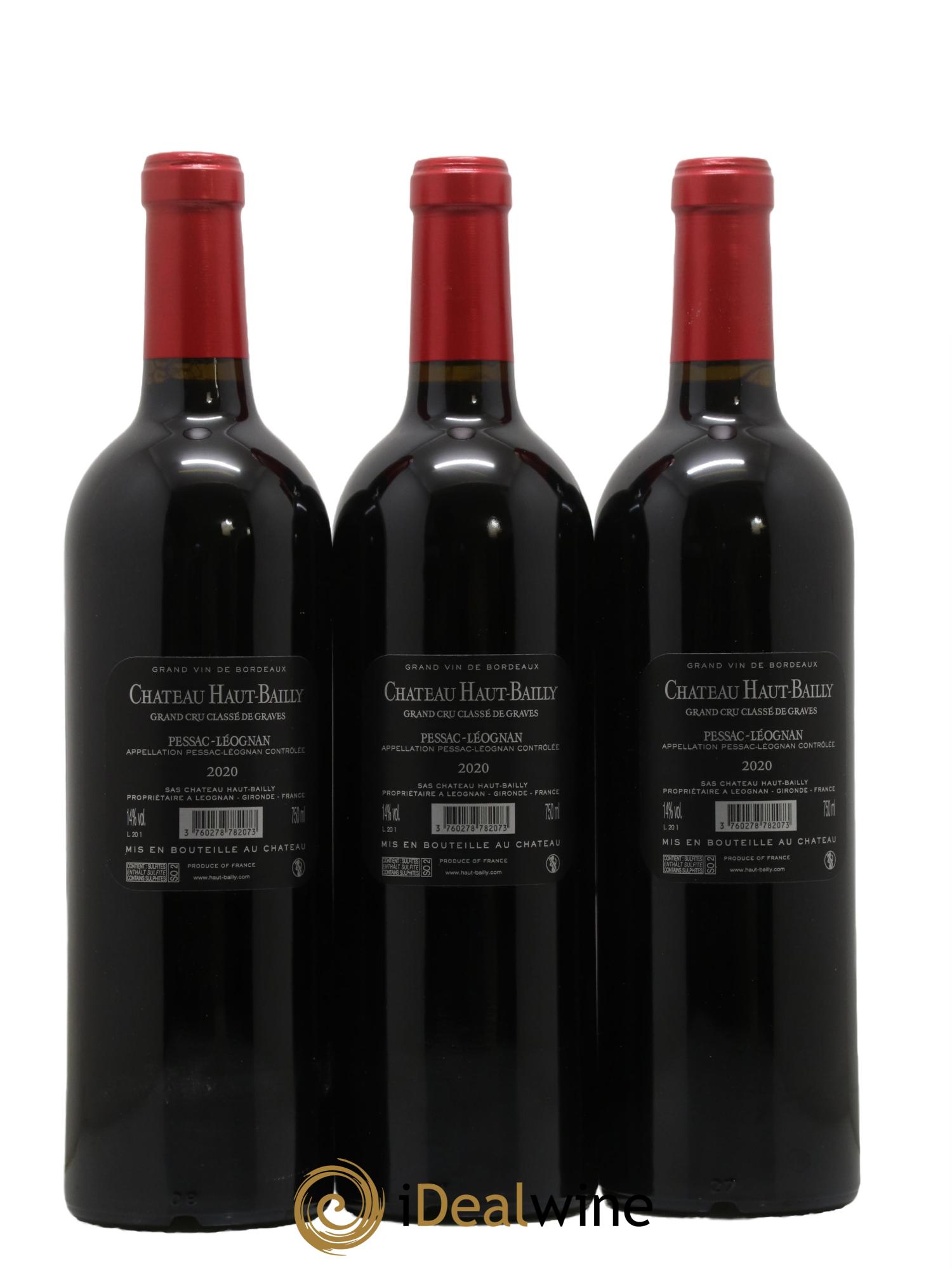 Château Haut-Bailly Cru Classé de Graves 2020 - Lot de 6 bouteilles - 4