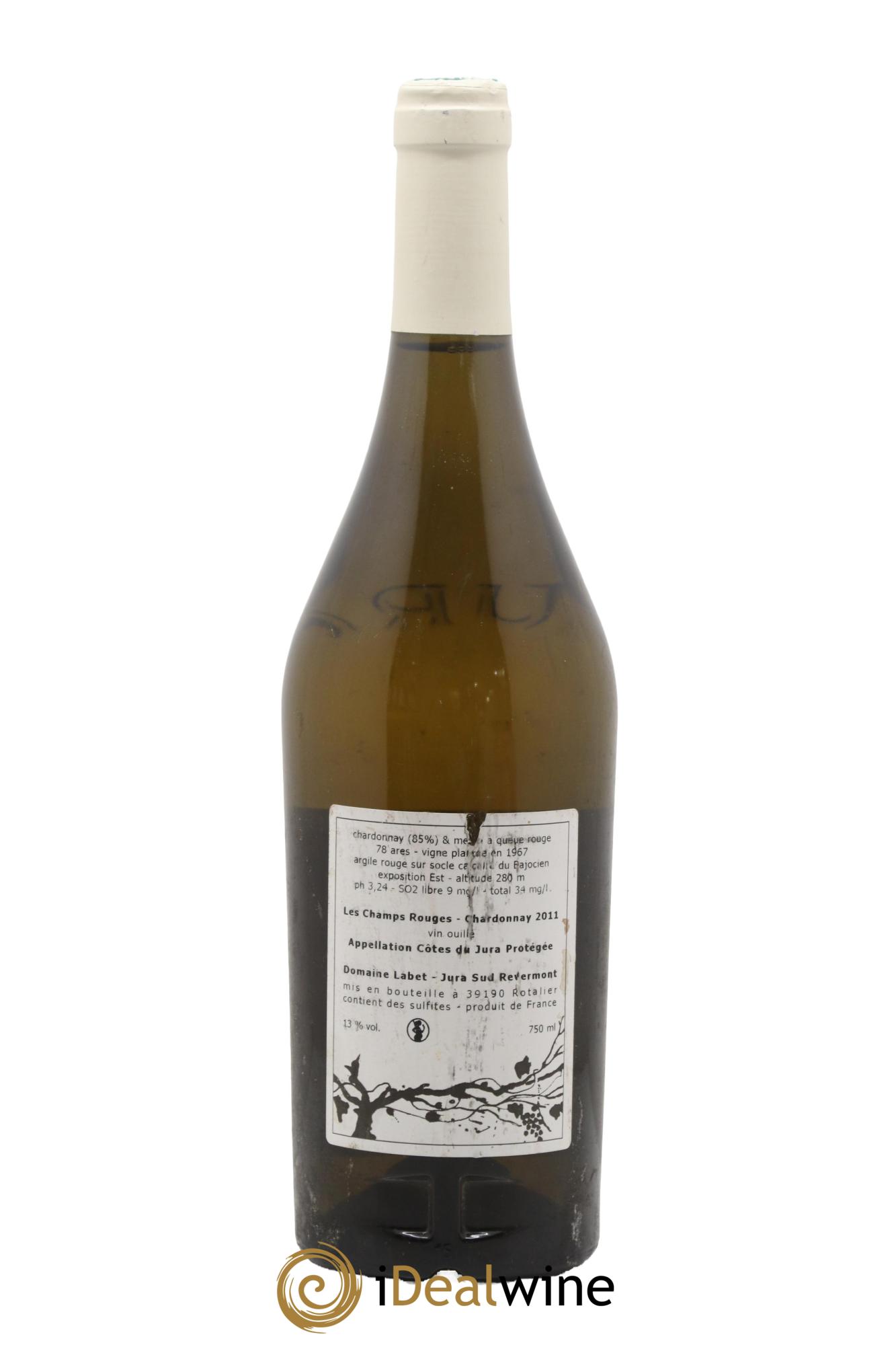 Côtes du Jura Chardonnay Les Champs Rouges Romain - Julien - Charline Labet 2011 - Posten von 1 Flasche - 1