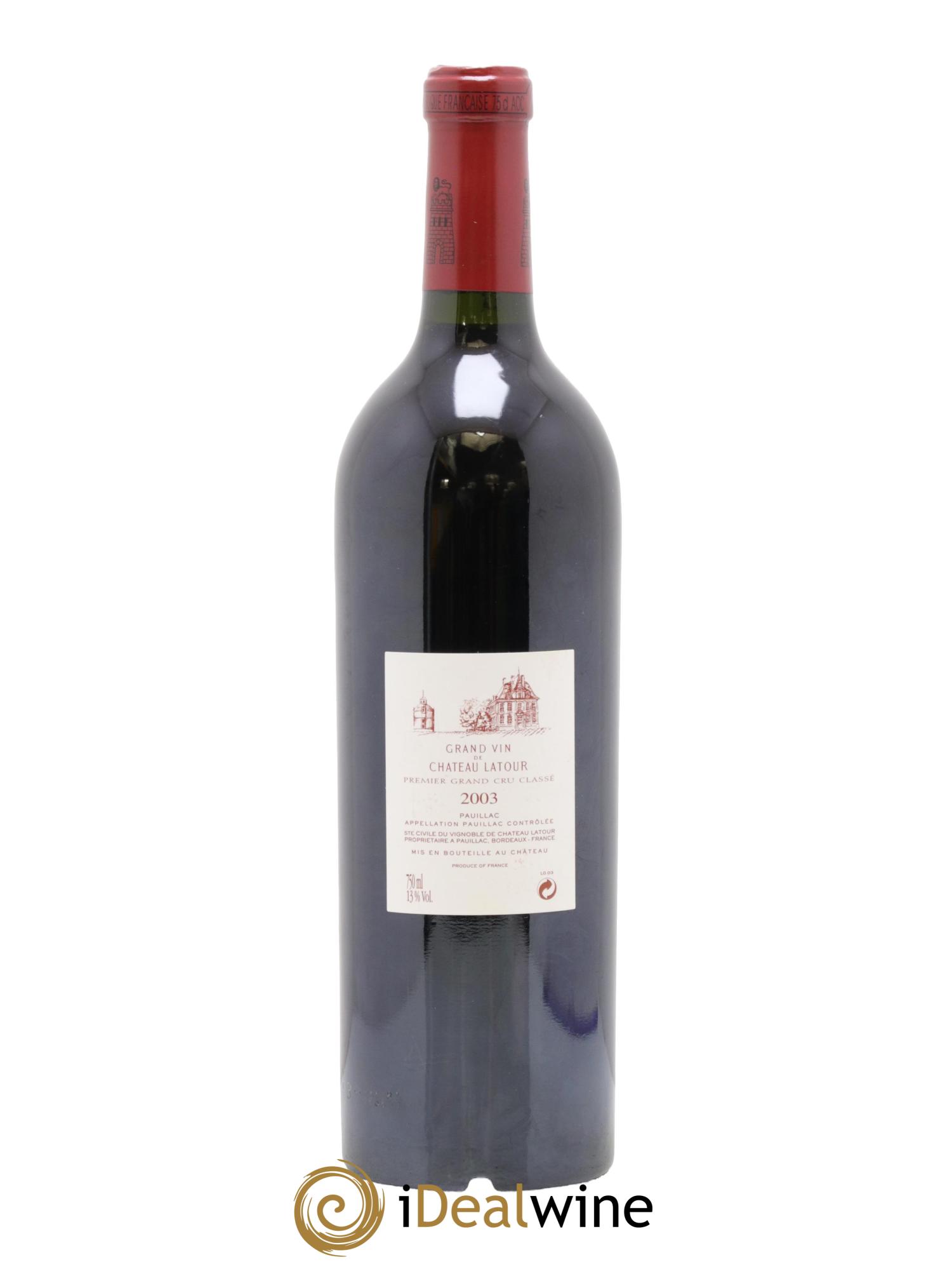 Château Latour 1er Grand Cru Classé 2003 - Posten von 1 Flasche - 1