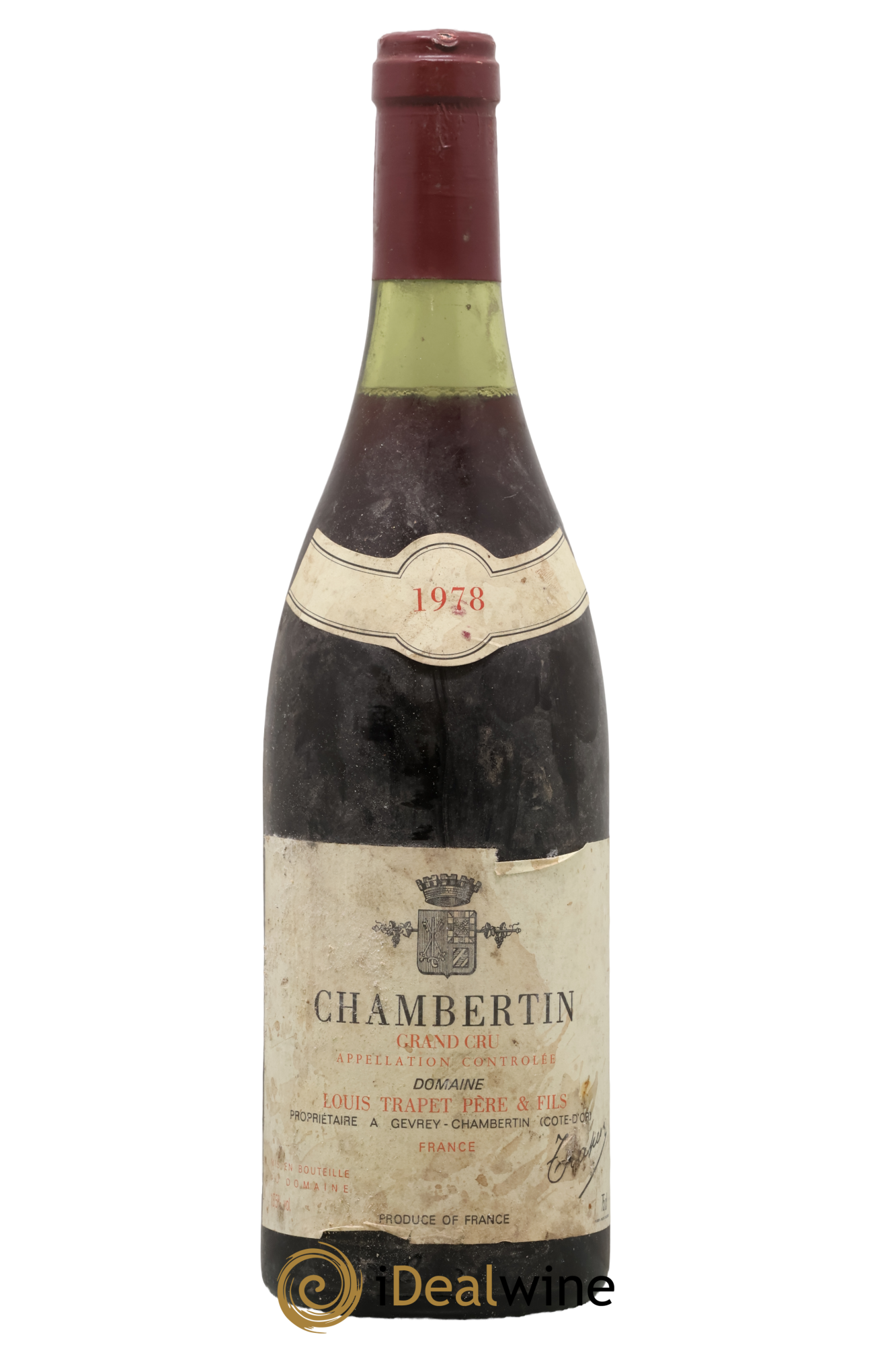 Chambertin Grand Cru Domaine Trapet 1978 - Lote de 1 botella - 0