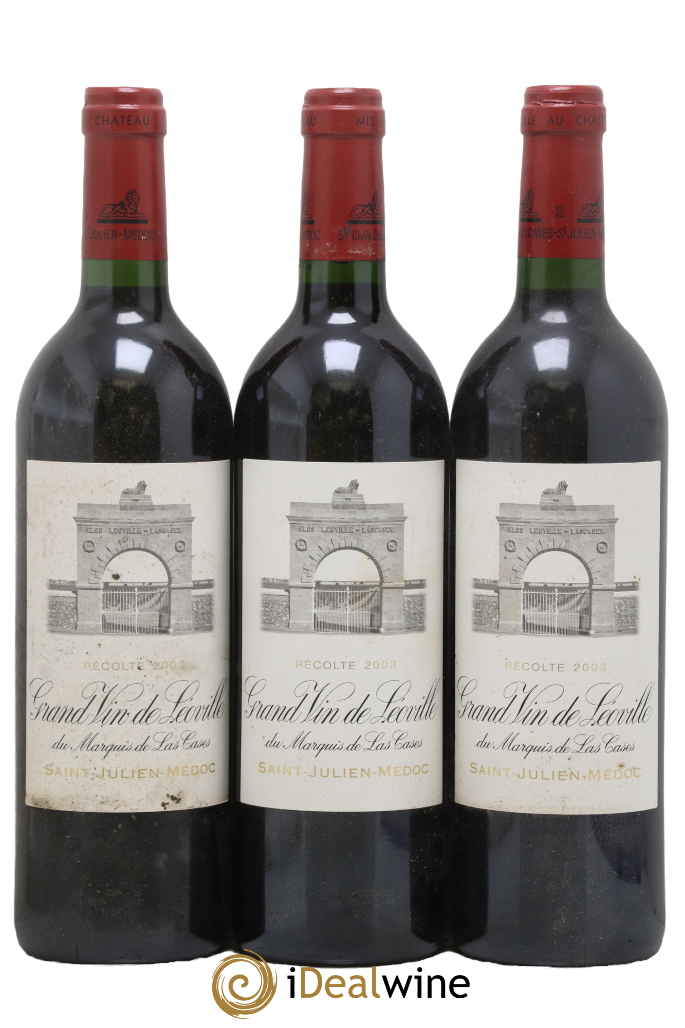 Château Léoville Las Cases 2ème Grand Cru Classé 2003 - Lot of 3 bottles - 0