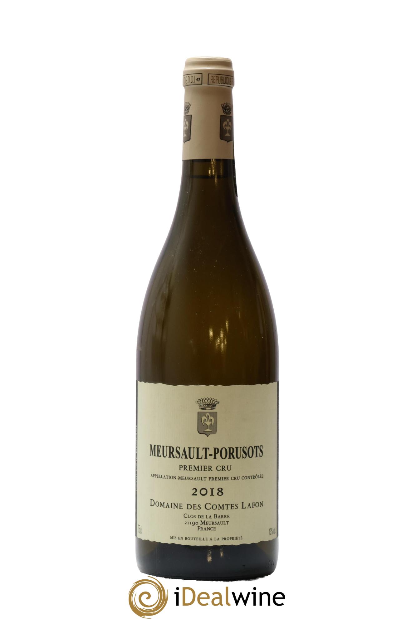 Meursault 1er Cru Porusots Comtes Lafon (Domaine des) 2018 - Lot de 1 bouteille - 0