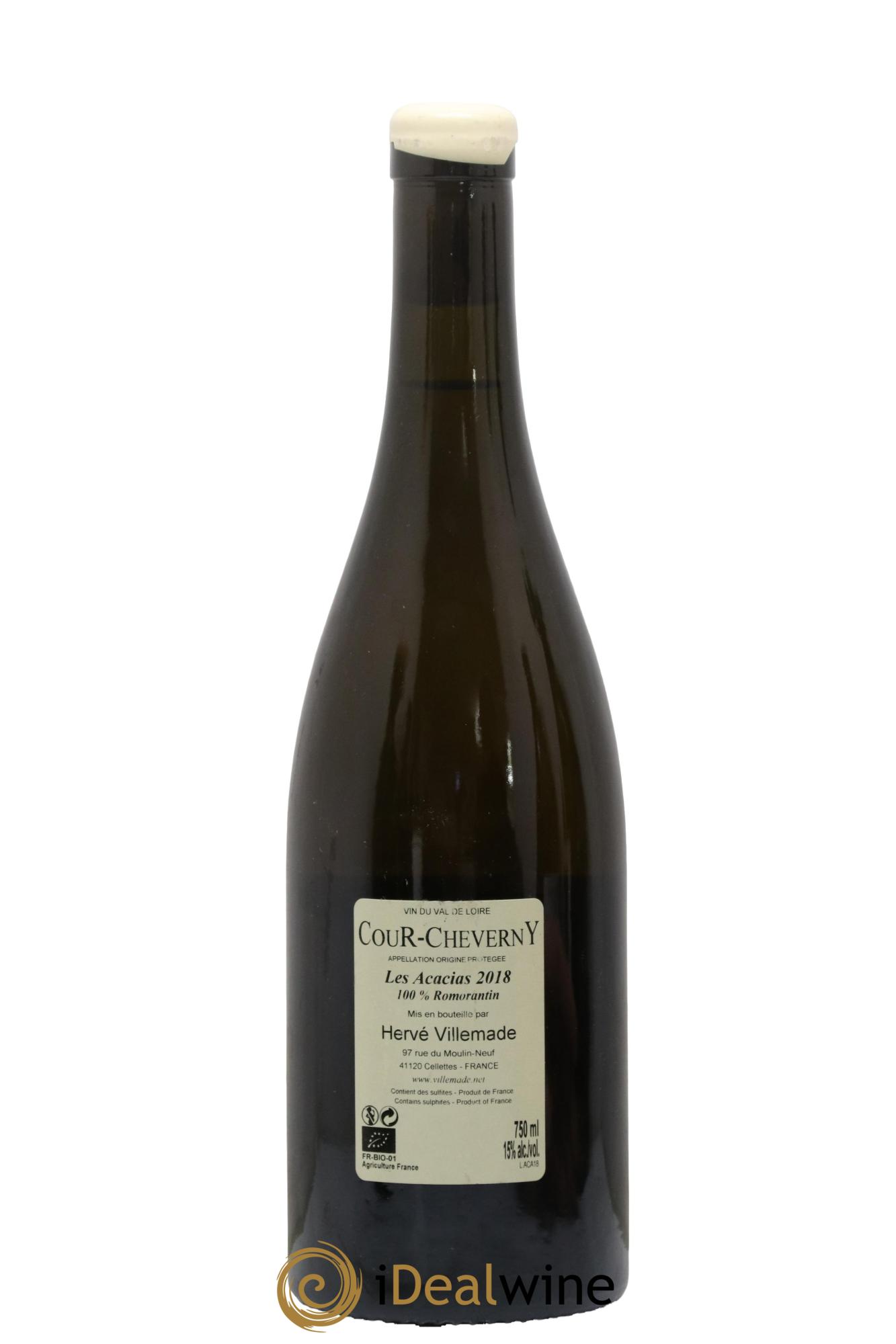 Cour-Cheverny Les Acacias Hervé Villemade 2018 - Lot de 1 bouteille - 1