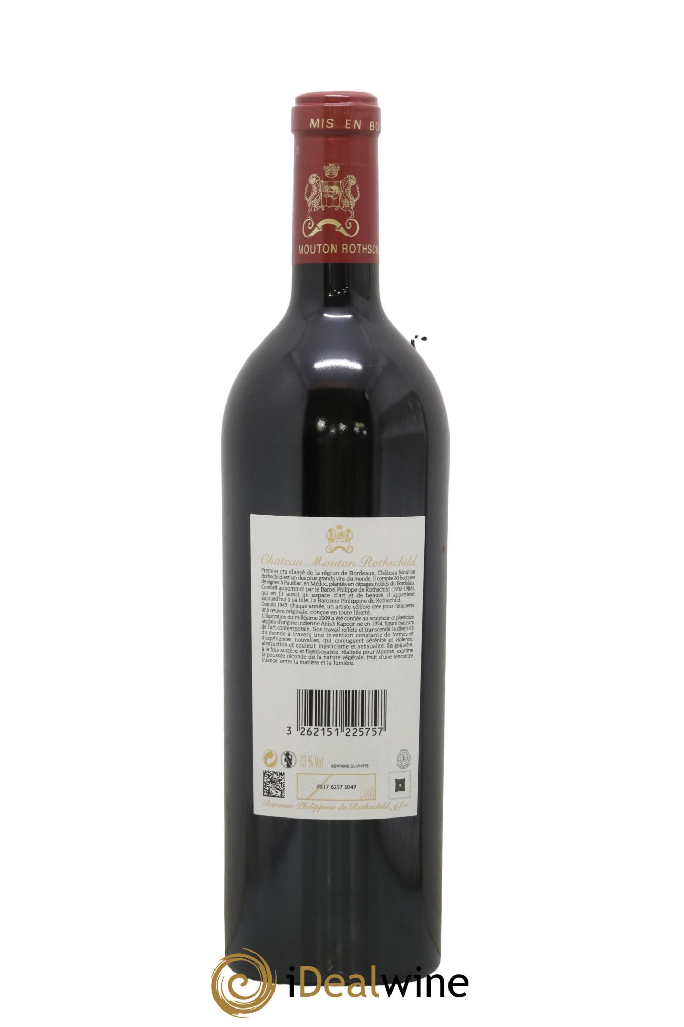Château Mouton Rothschild 1er Grand Cru Classé  2009 - Lotto di 1 bottiglia - 1